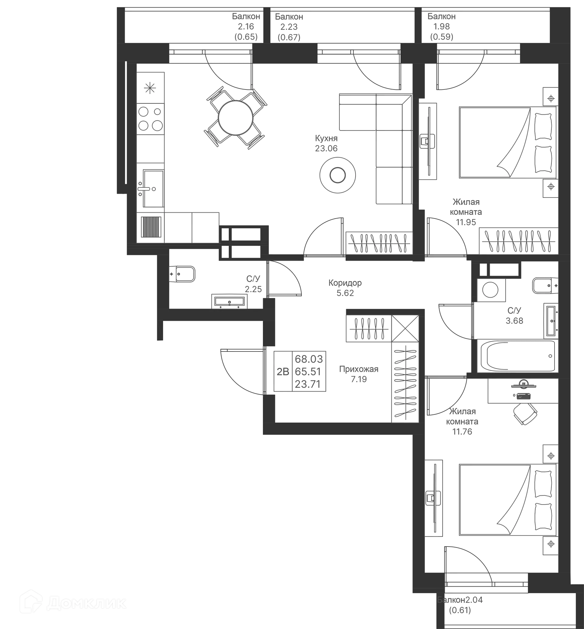 Фото квартиры в ЖК Мой Ритм