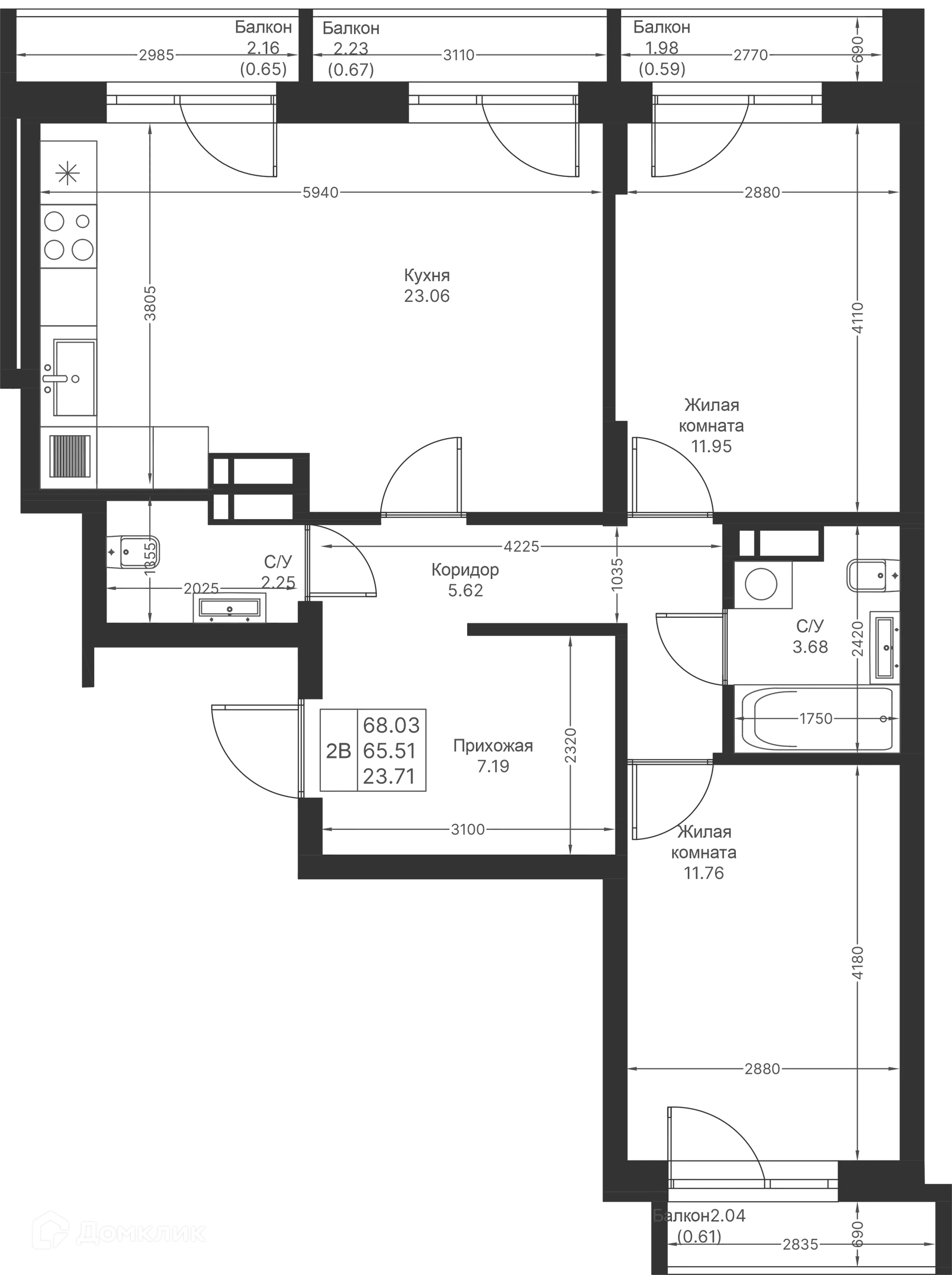 Фото квартиры в ЖК Мой Ритм