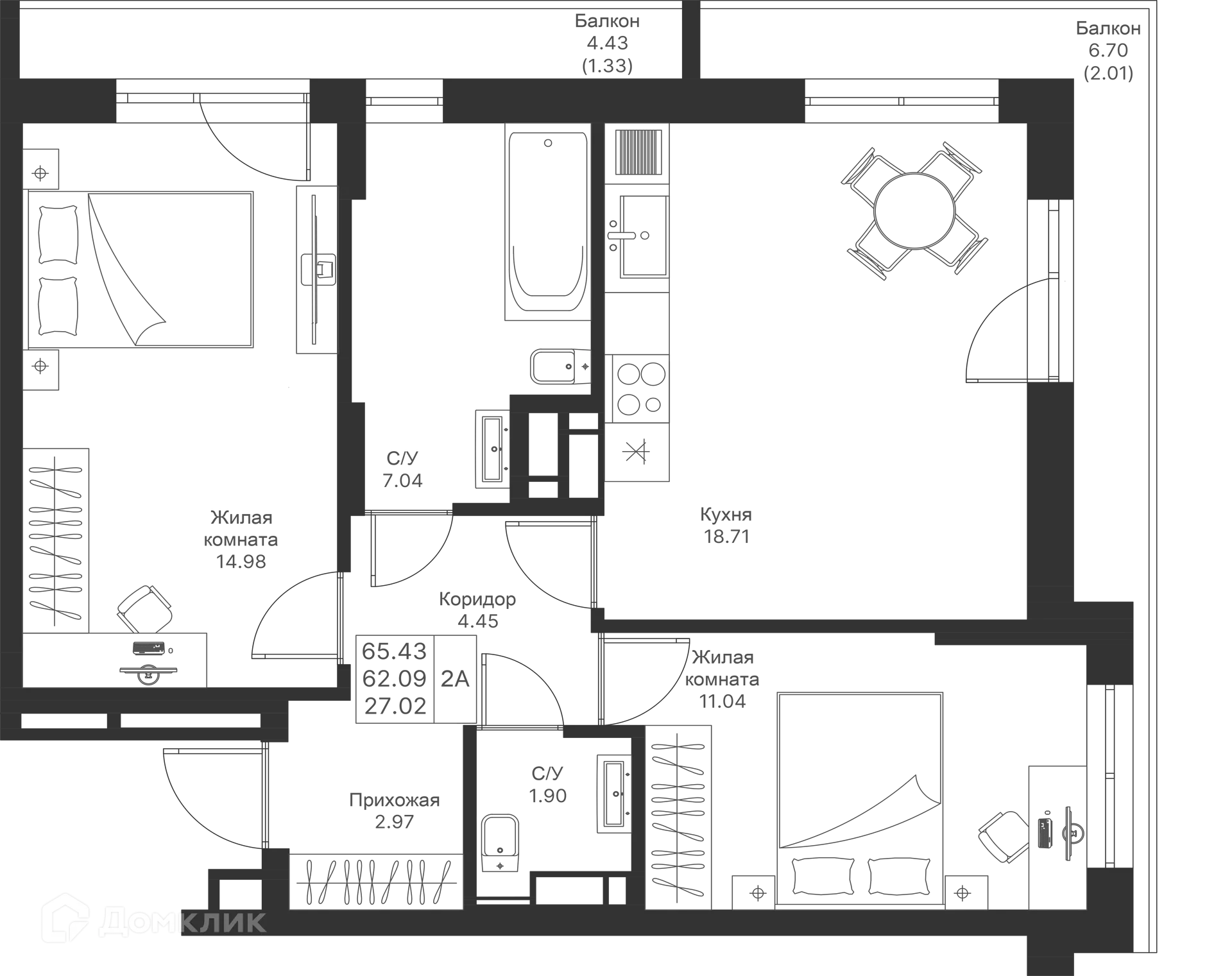 Фото квартиры в ЖК Мой Ритм