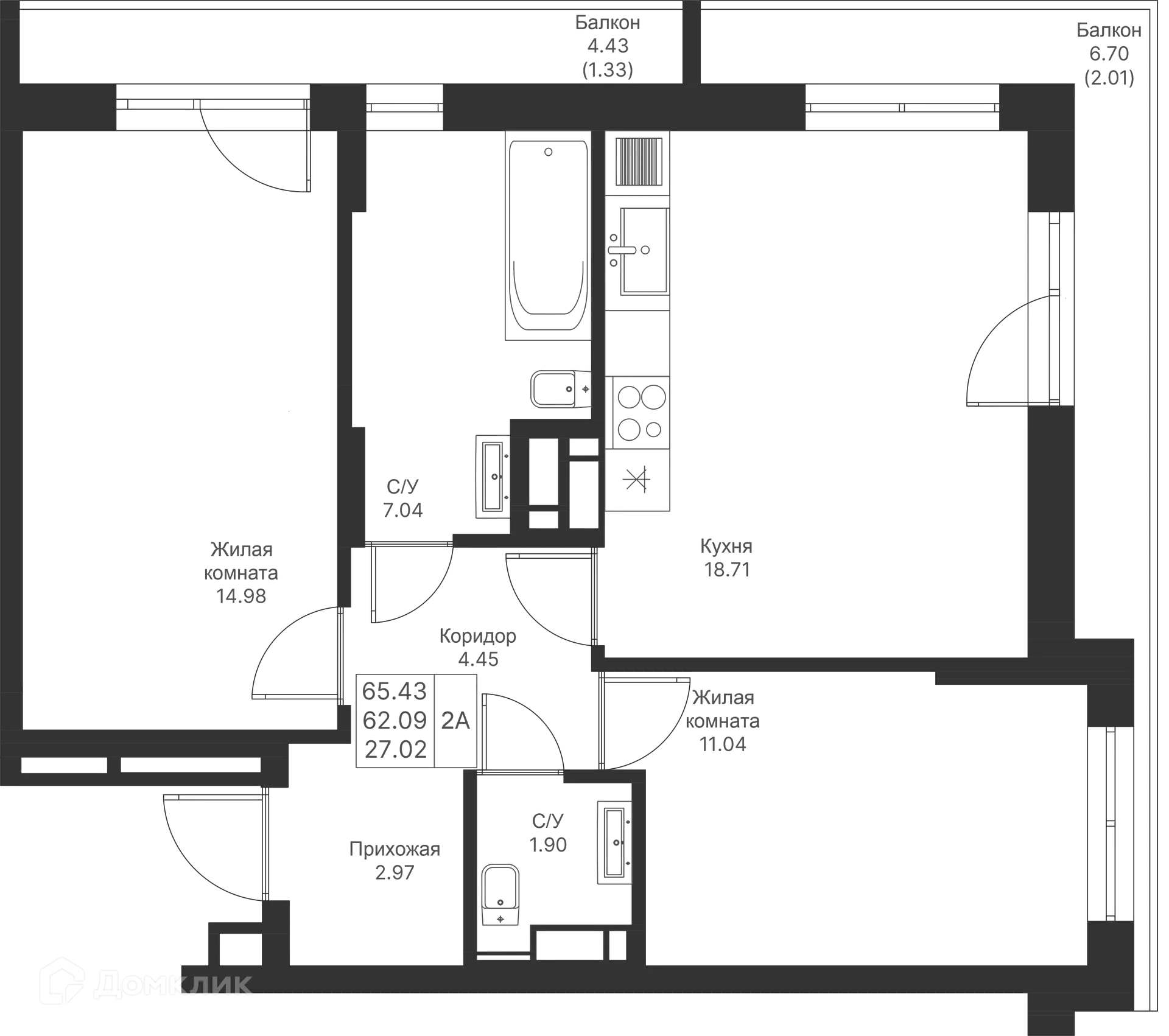 Фото квартиры в ЖК Мой Ритм