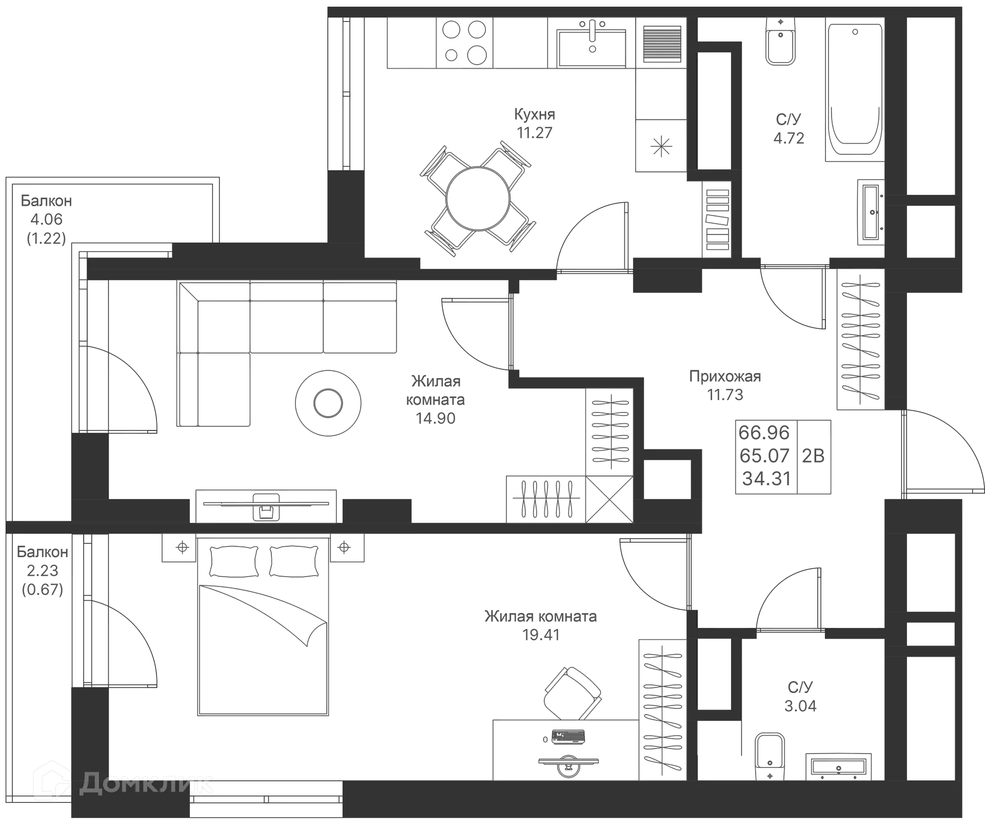 Фото квартиры в ЖК Мой Ритм