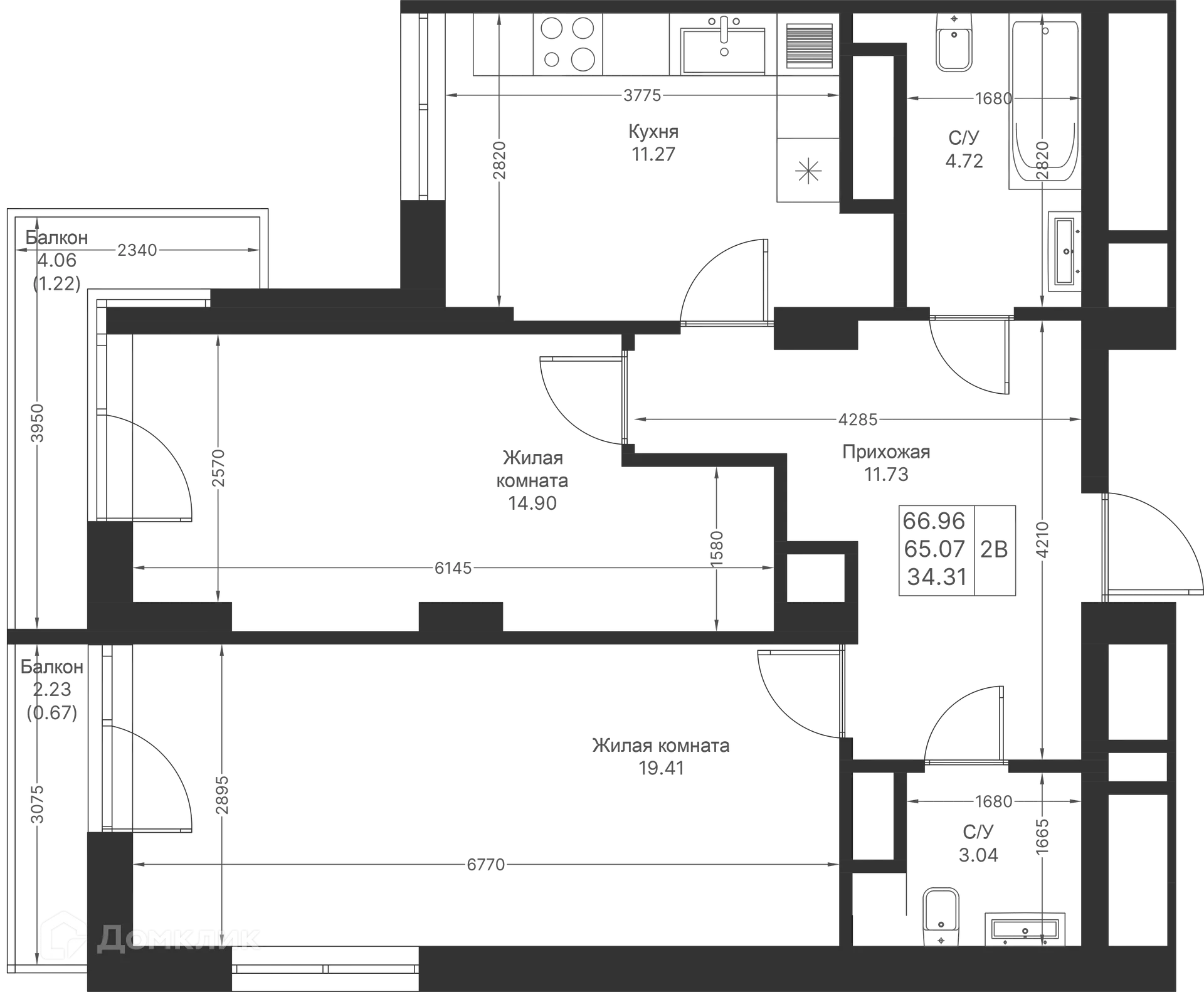 Фото квартиры в ЖК Мой Ритм