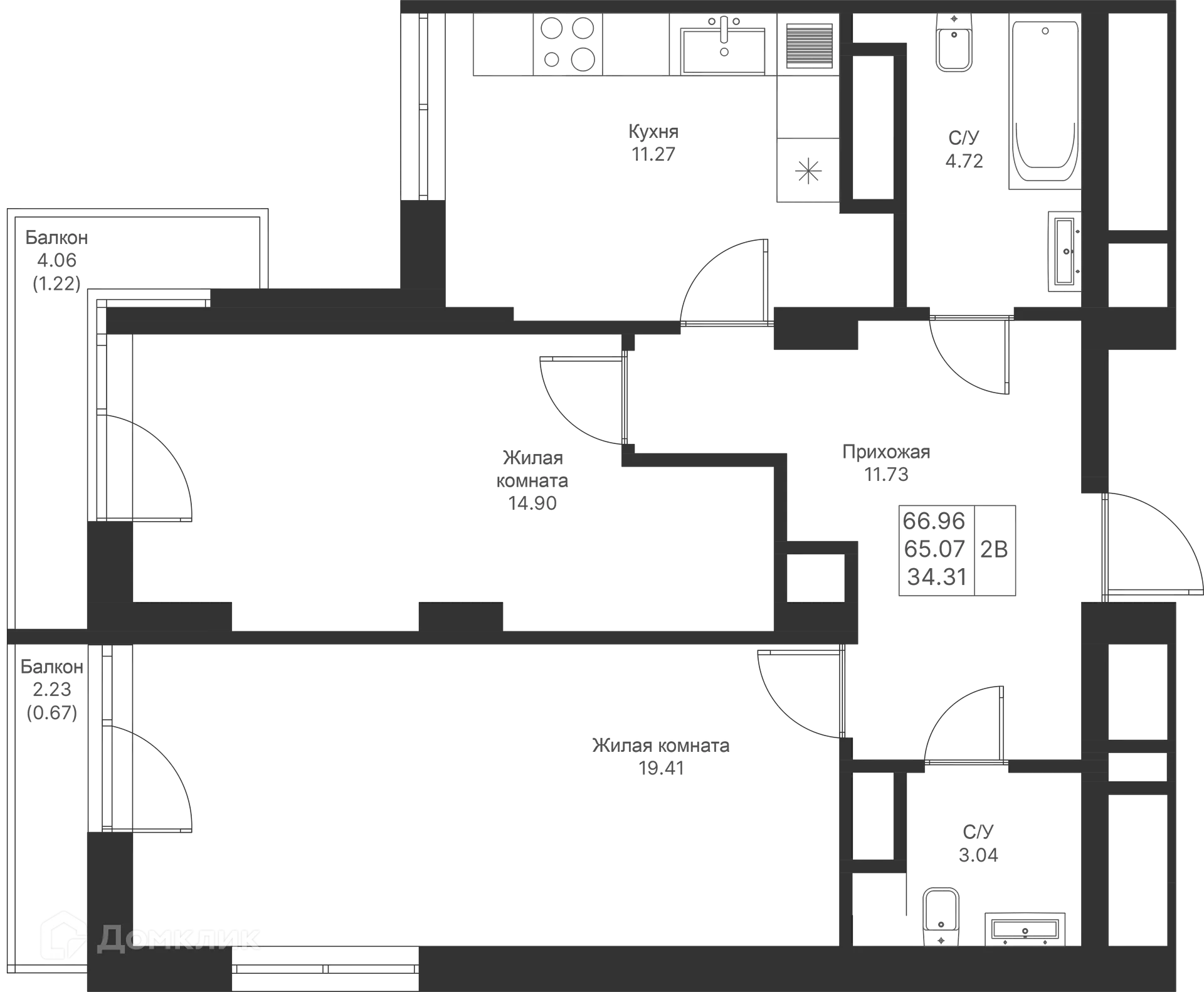 Фото квартиры в ЖК Мой Ритм