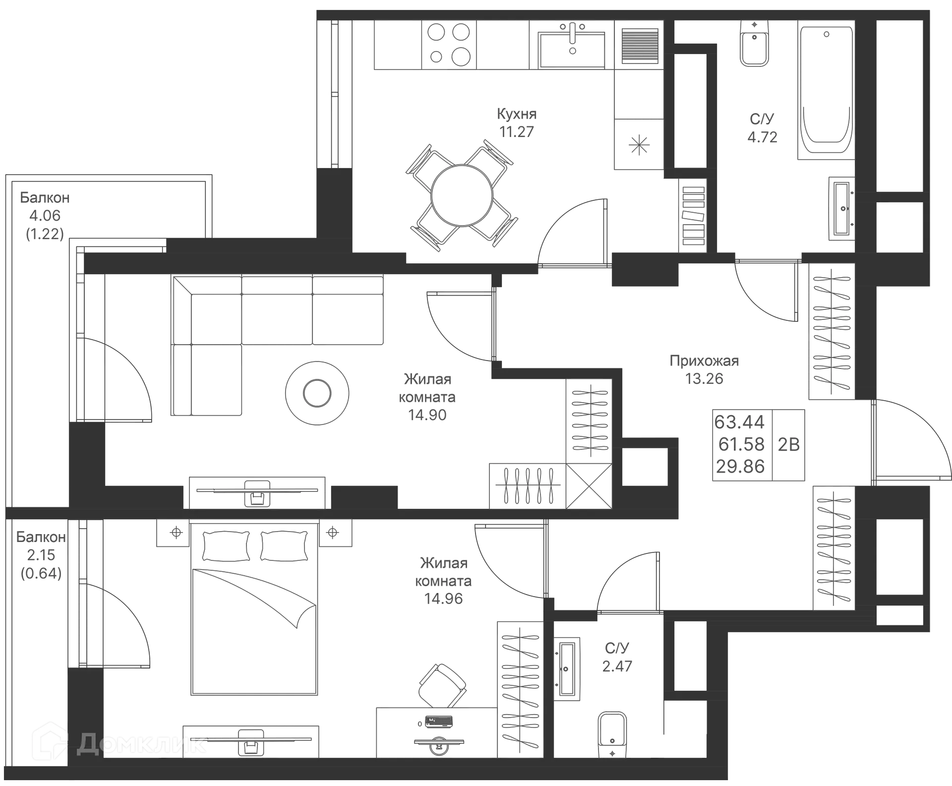 Фото квартиры в ЖК Мой Ритм