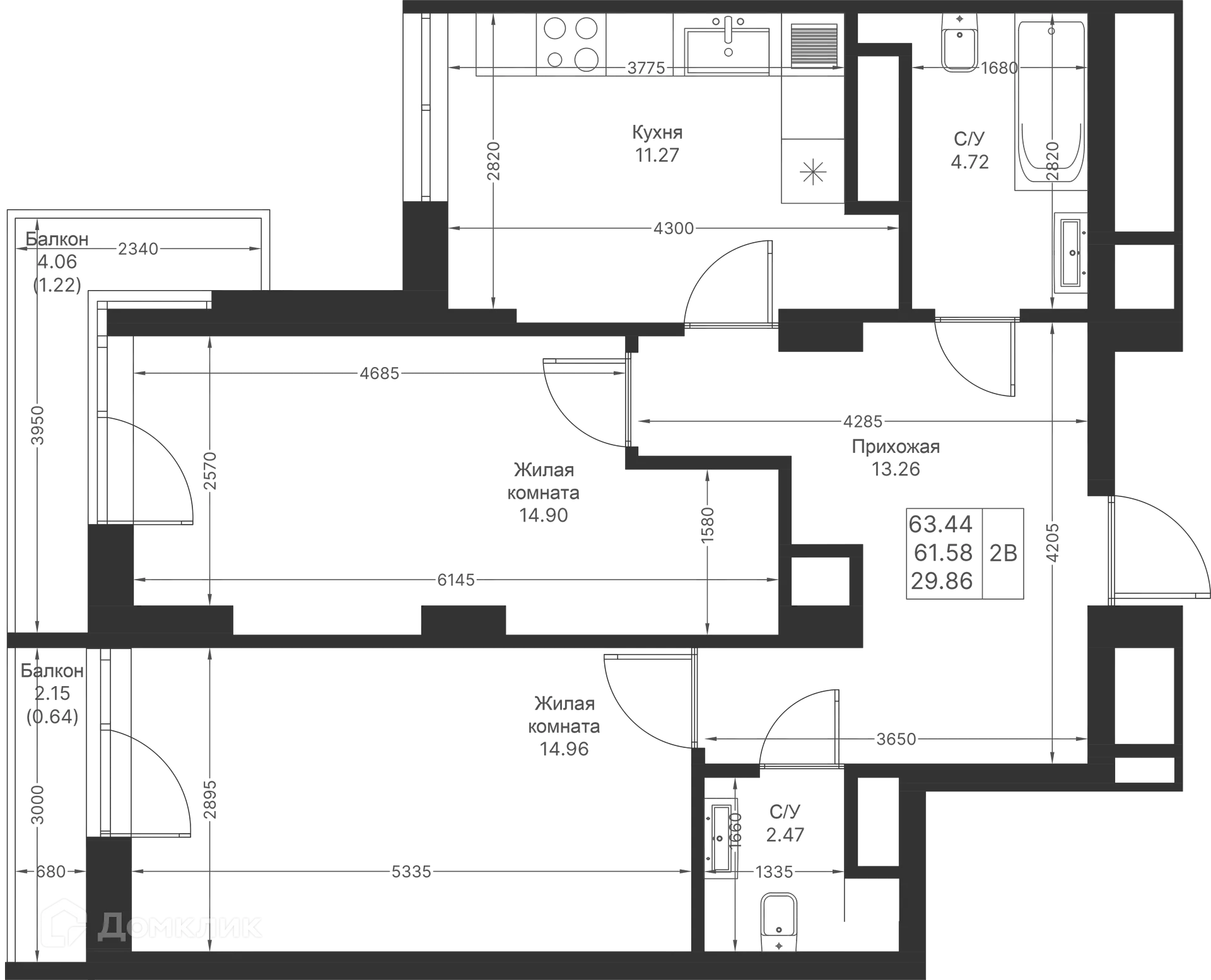 Фото квартиры в ЖК Мой Ритм