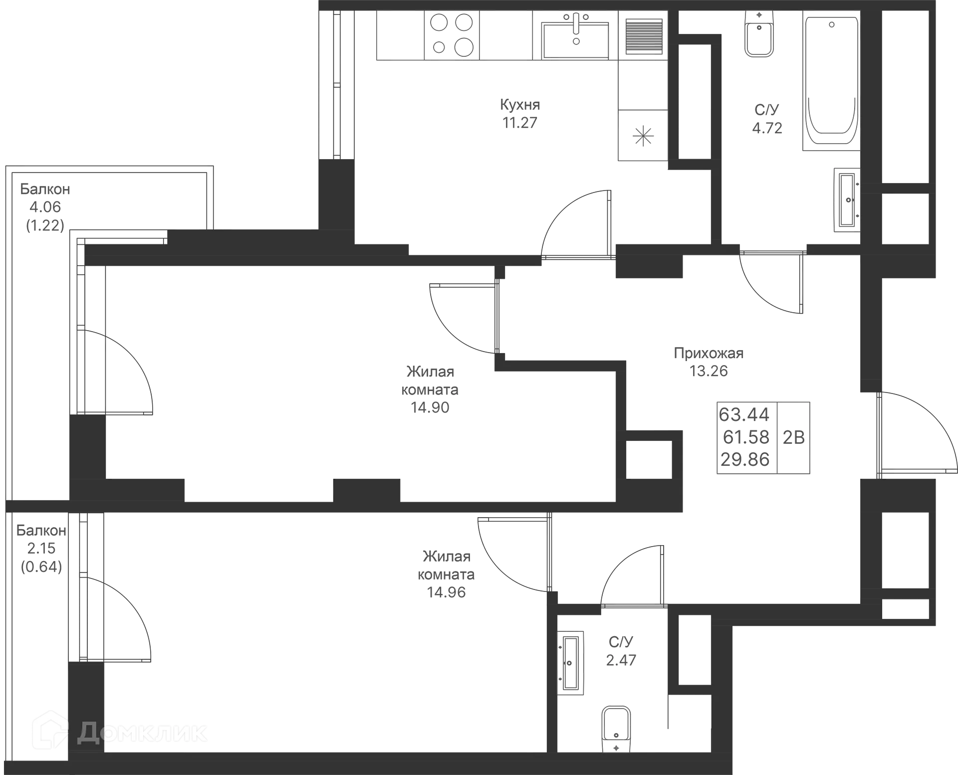 Фото квартиры в ЖК Мой Ритм