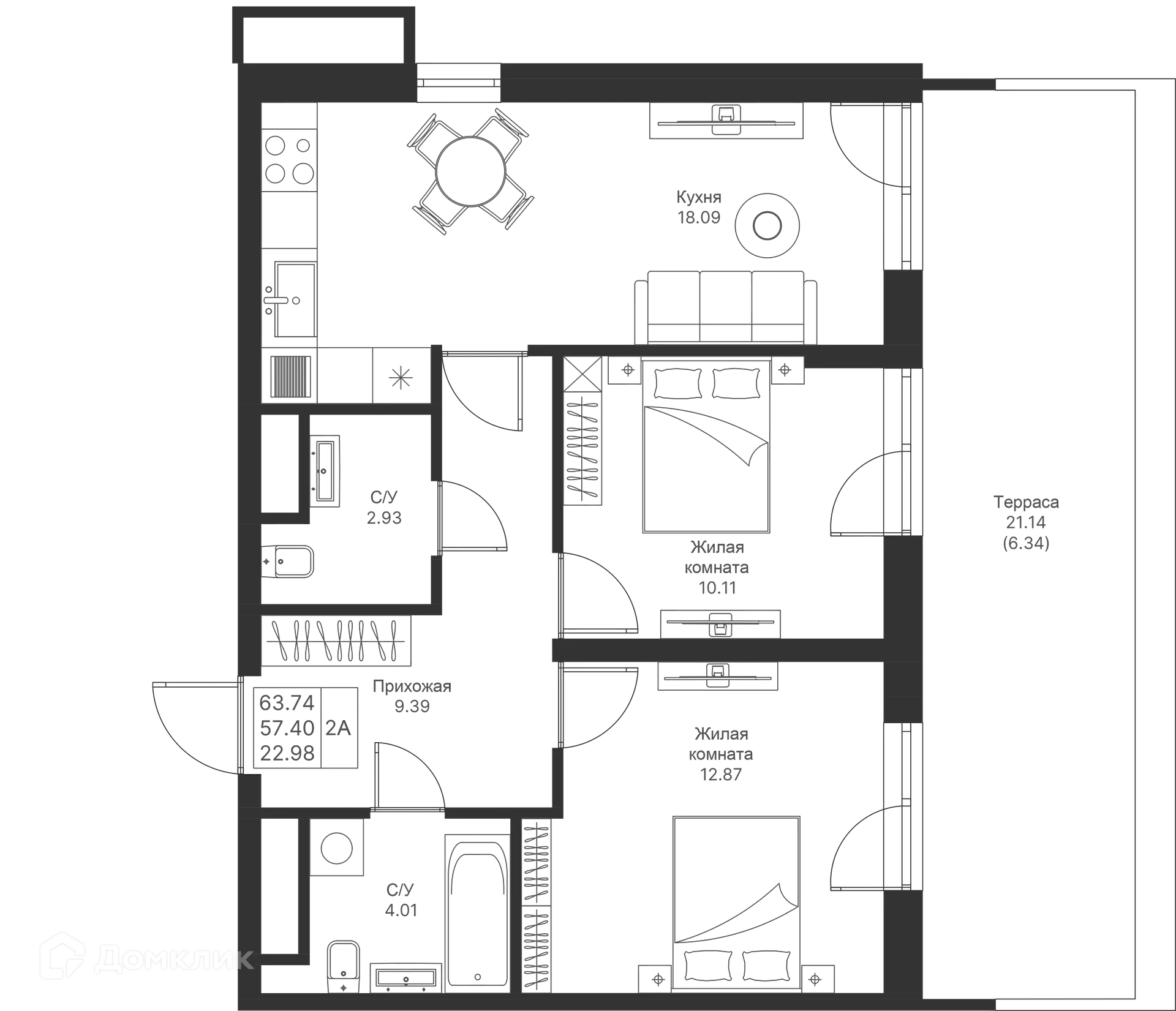 Фото квартиры в ЖК Мой Ритм