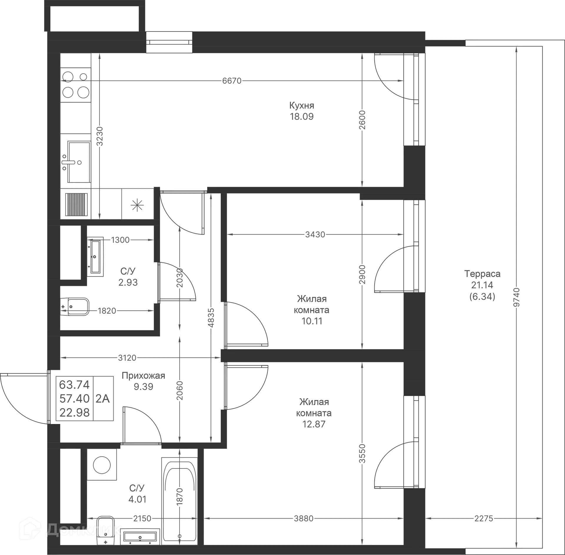 Фото квартиры в ЖК Мой Ритм