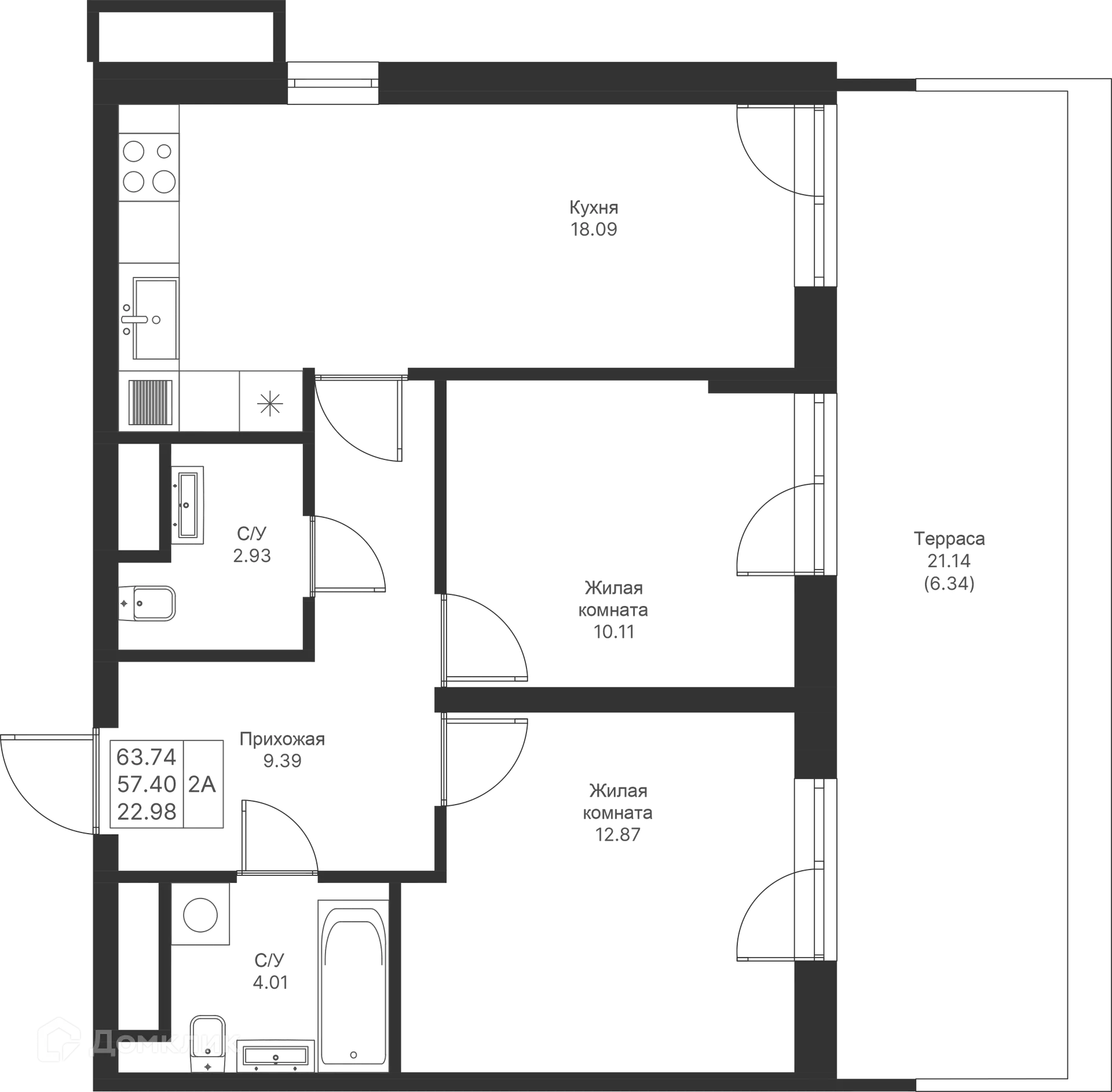 Фото квартиры в ЖК Мой Ритм