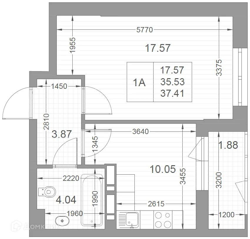 Фото квартиры в ЖК Мой Ритм