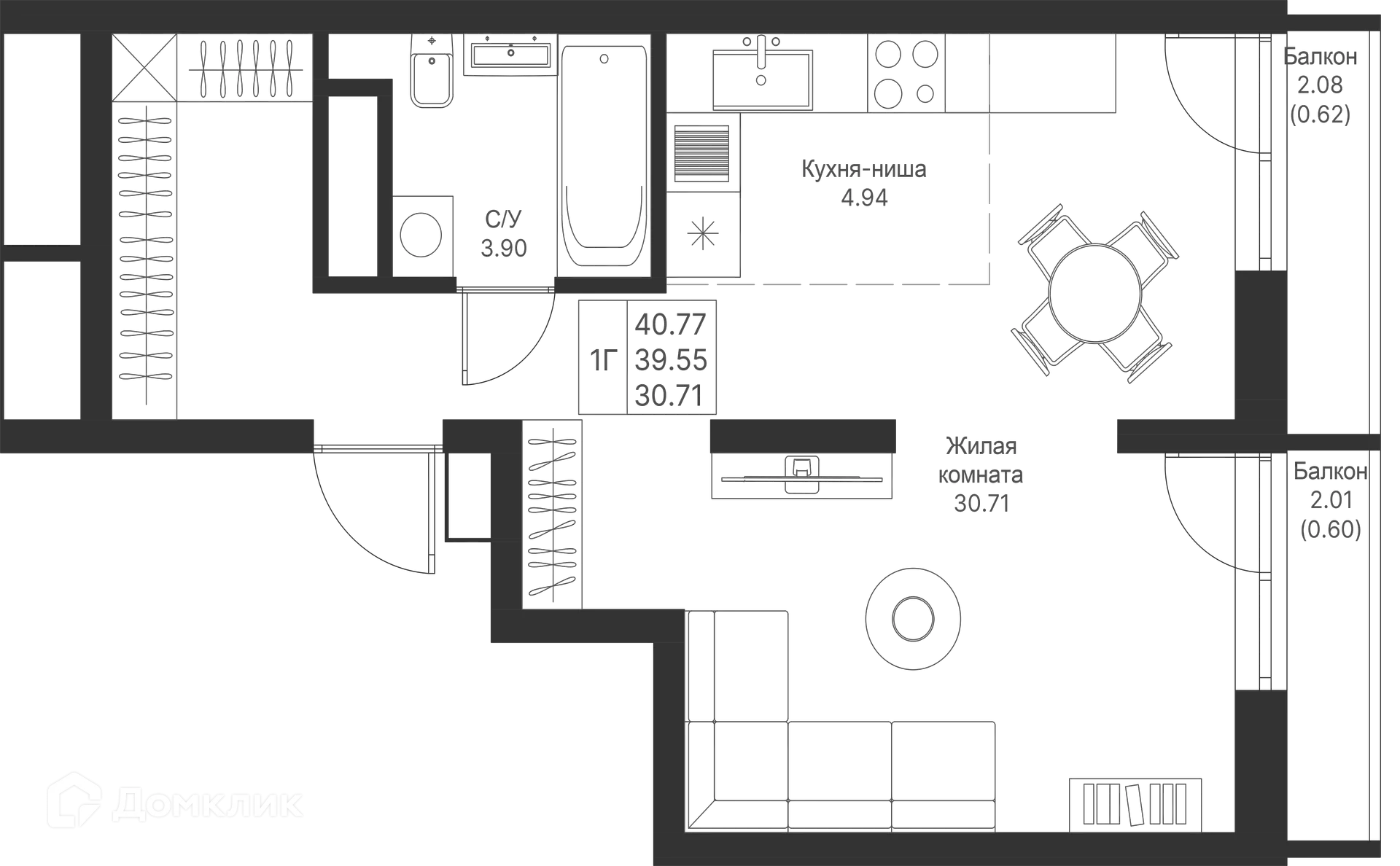 Фото квартиры в ЖК Мой Ритм