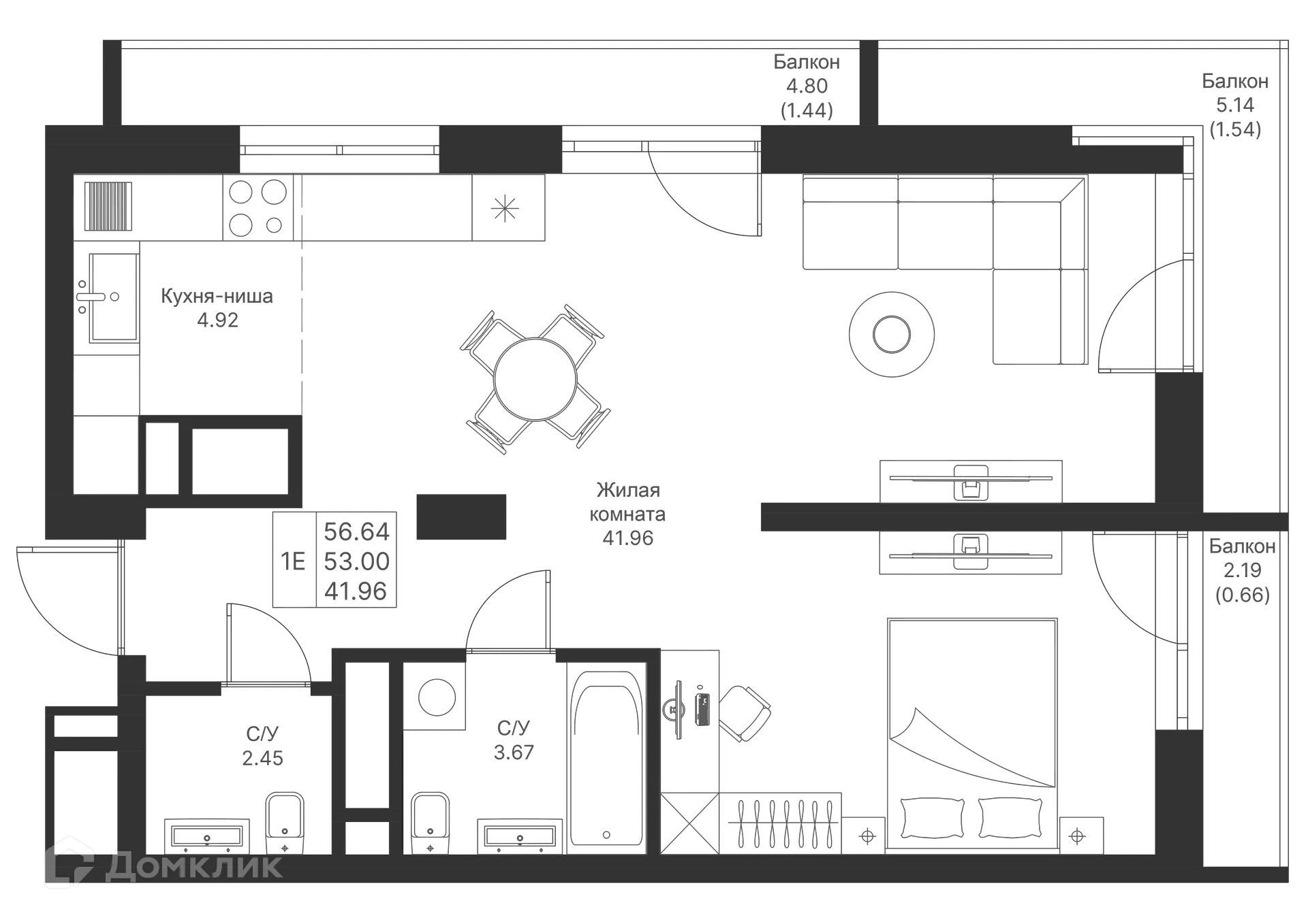 Фото квартиры в ЖК Мой Ритм