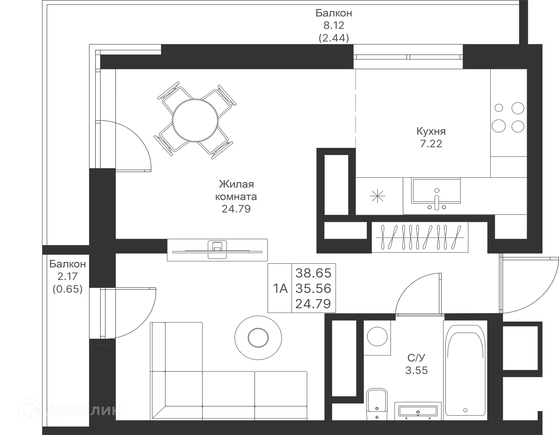 Фото квартиры в ЖК Мой Ритм