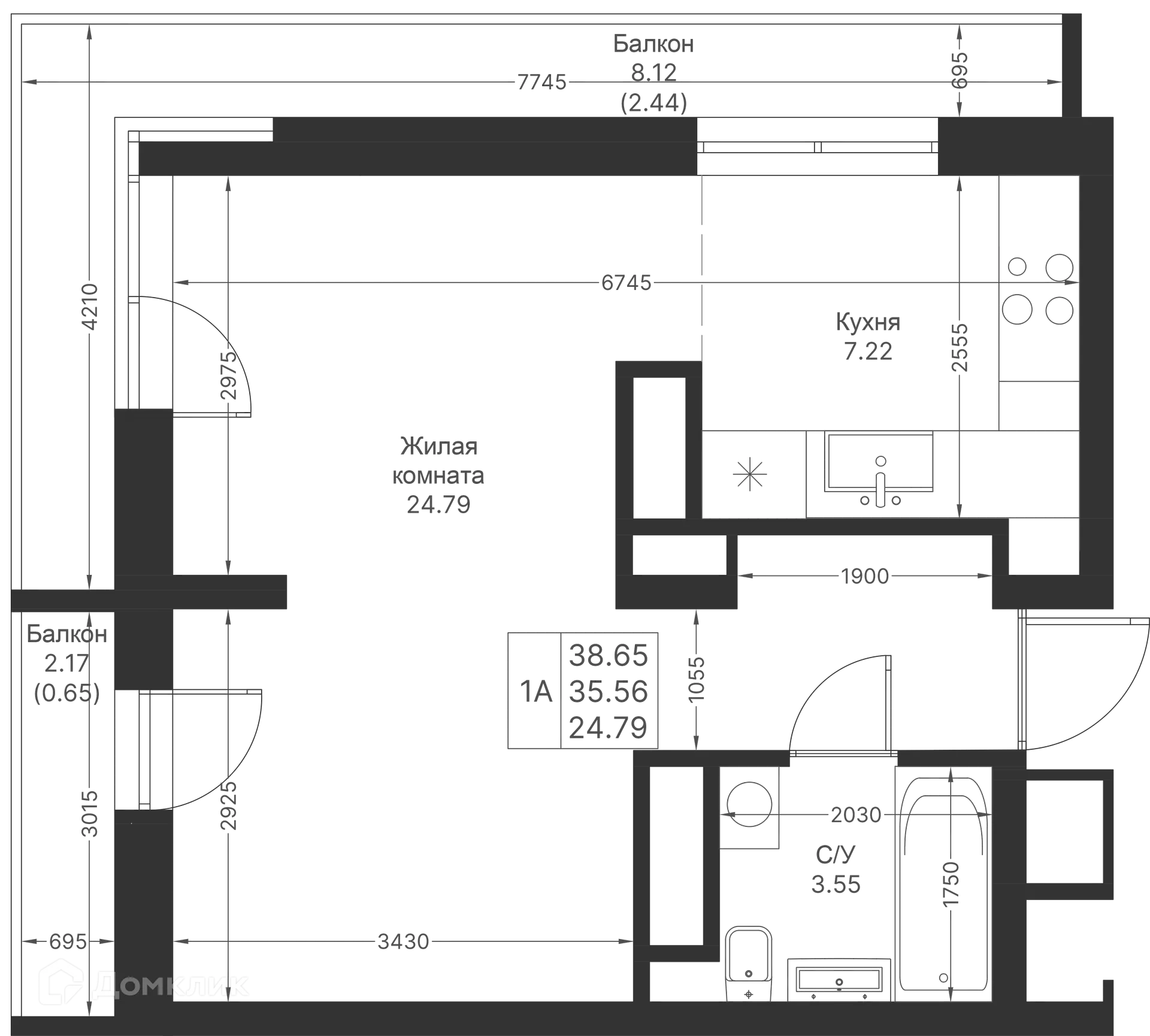 Фото квартиры в ЖК Мой Ритм