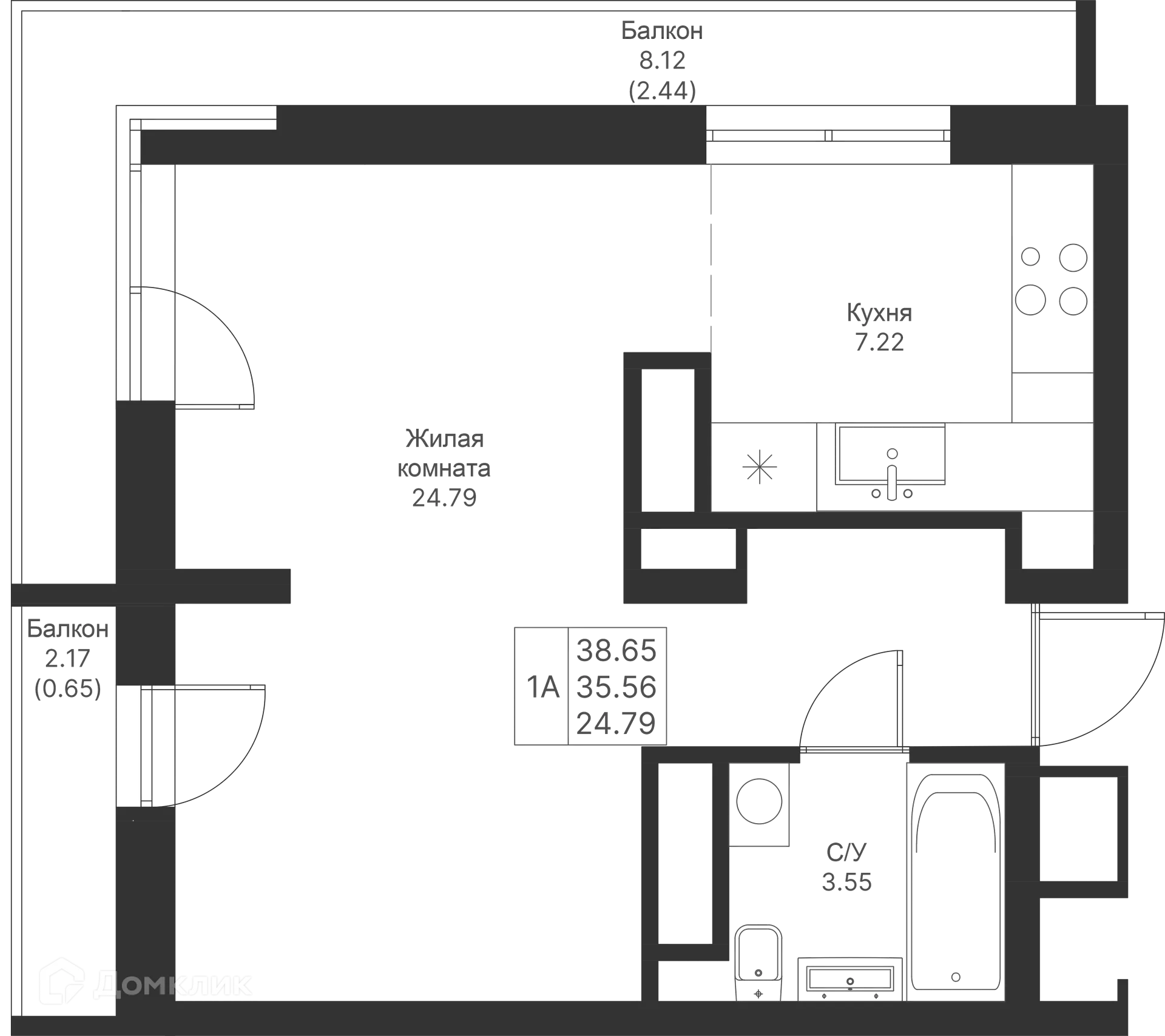 Фото квартиры в ЖК Мой Ритм