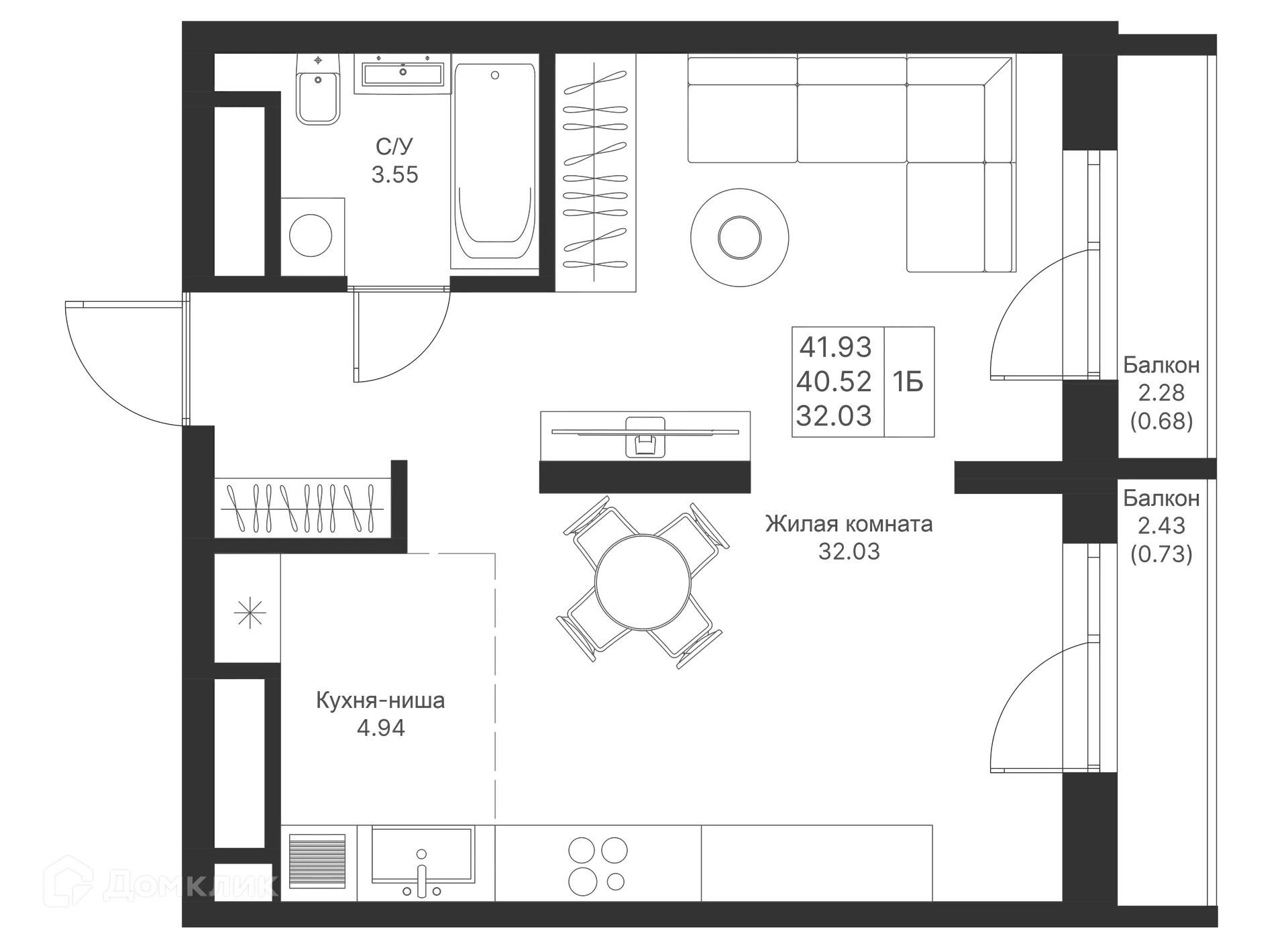 Фото квартиры в ЖК Мой Ритм