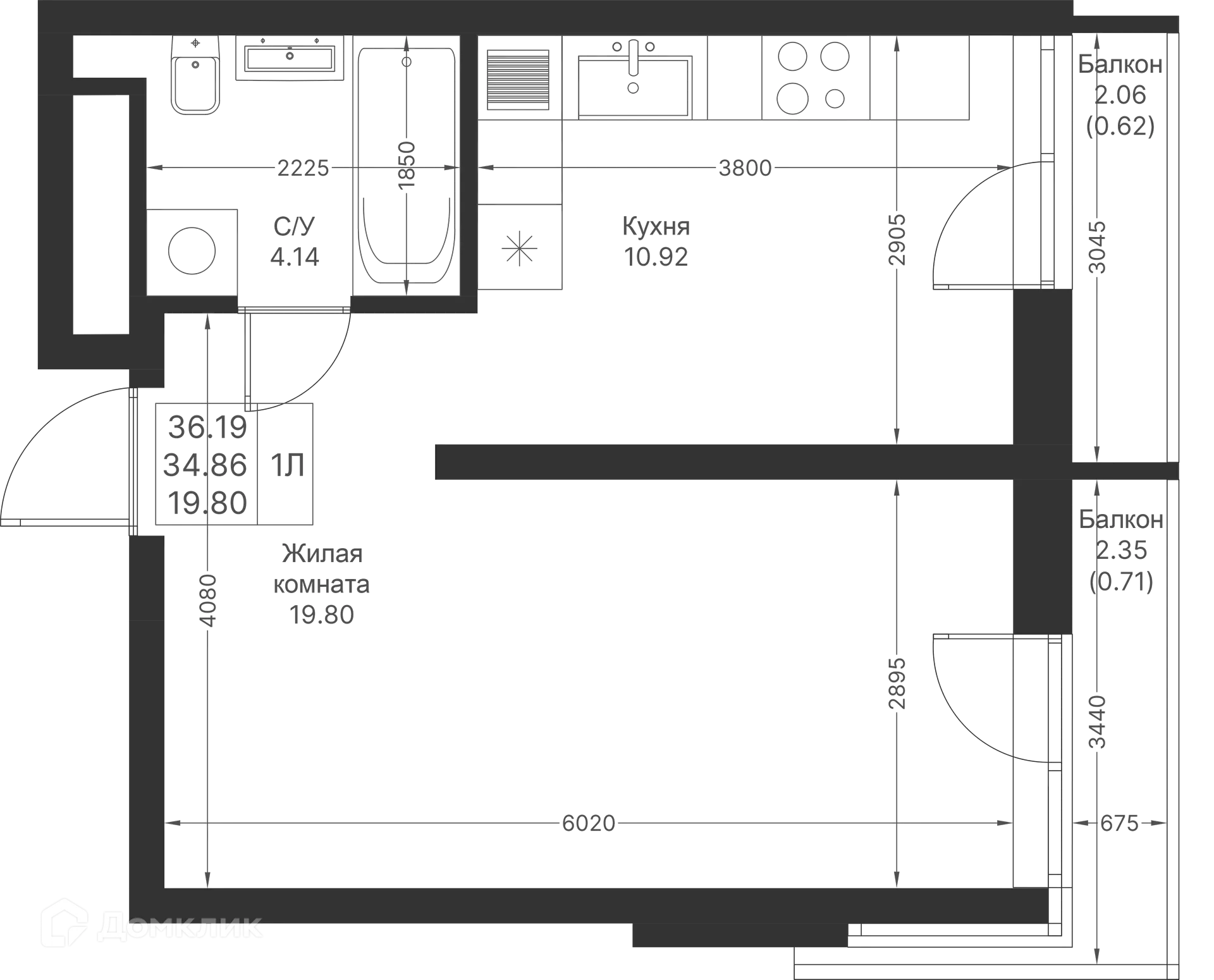 Фото квартиры в ЖК Мой Ритм