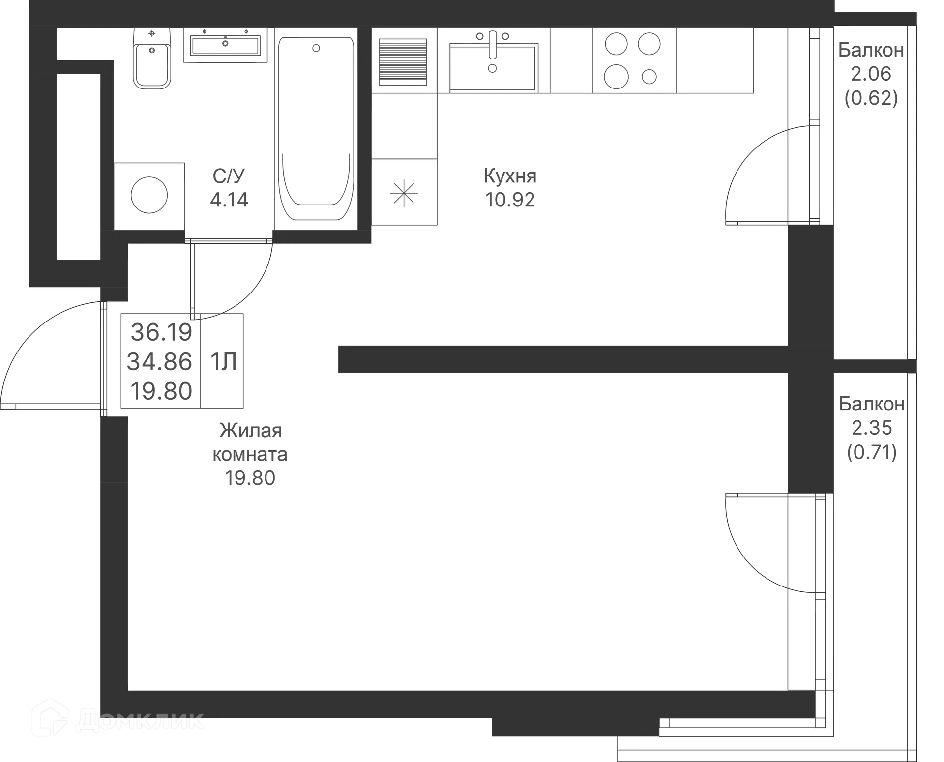 Фото квартиры в ЖК Мой Ритм