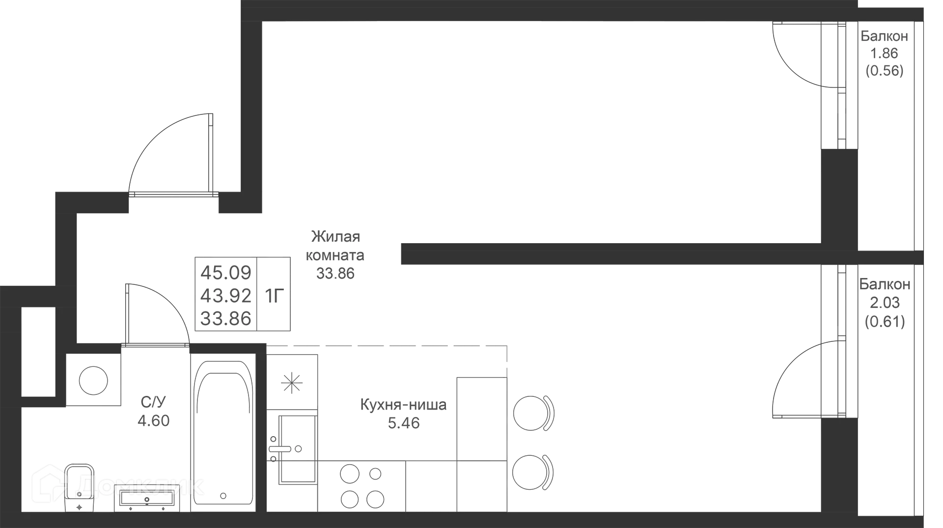 Фото квартиры в ЖК Мой Ритм