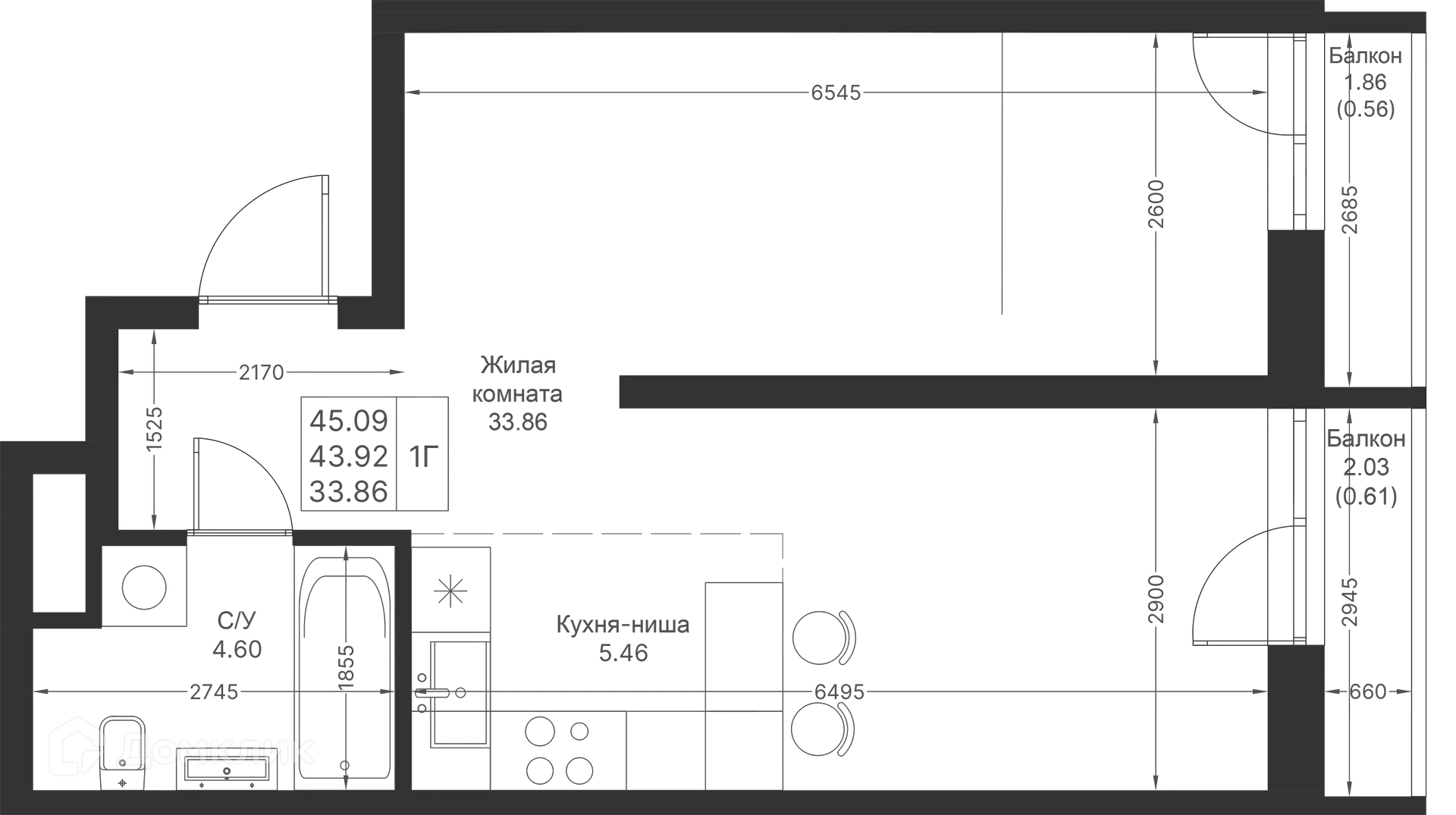 Фото квартиры в ЖК Мой Ритм