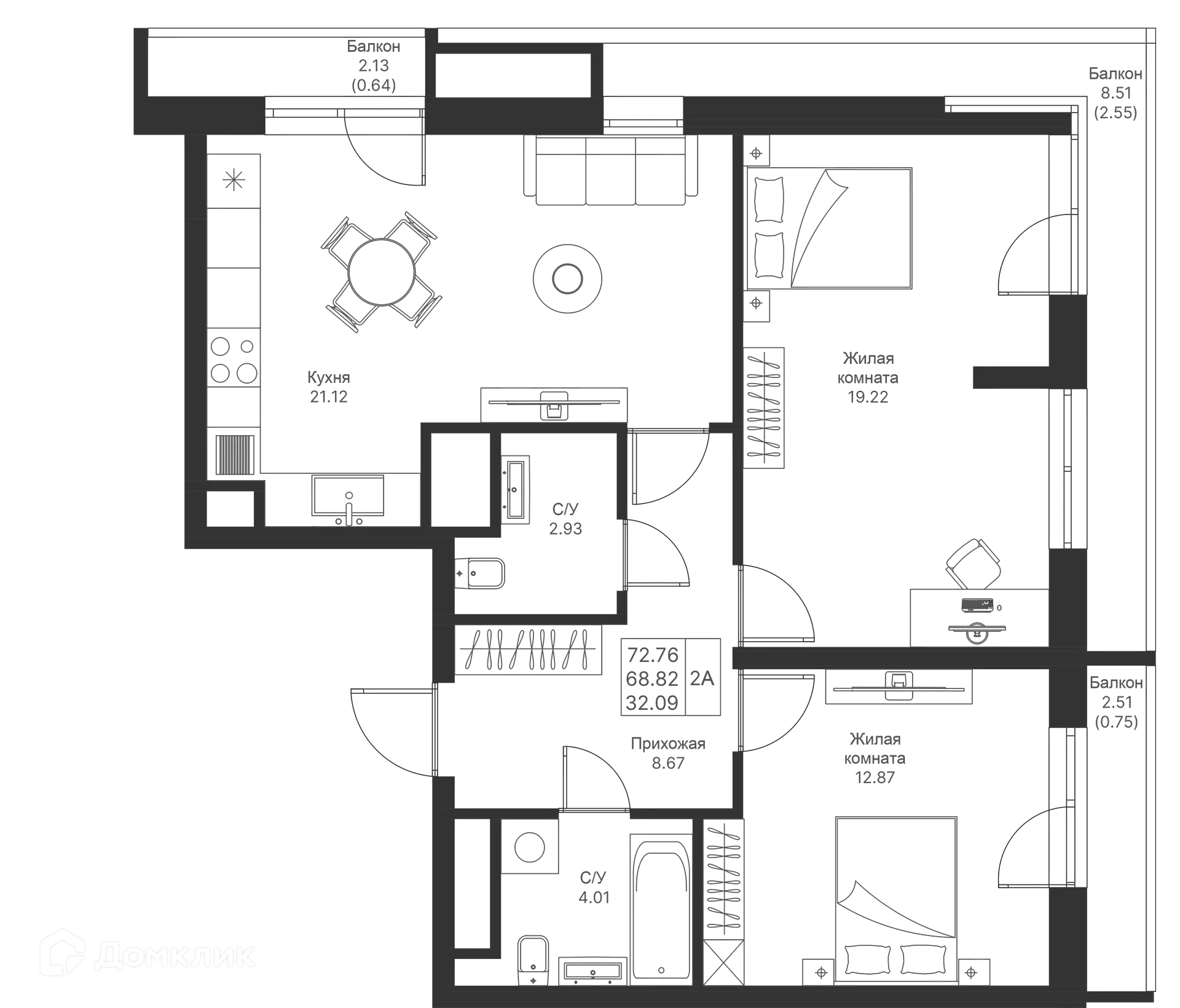Фото квартиры в ЖК Мой Ритм
