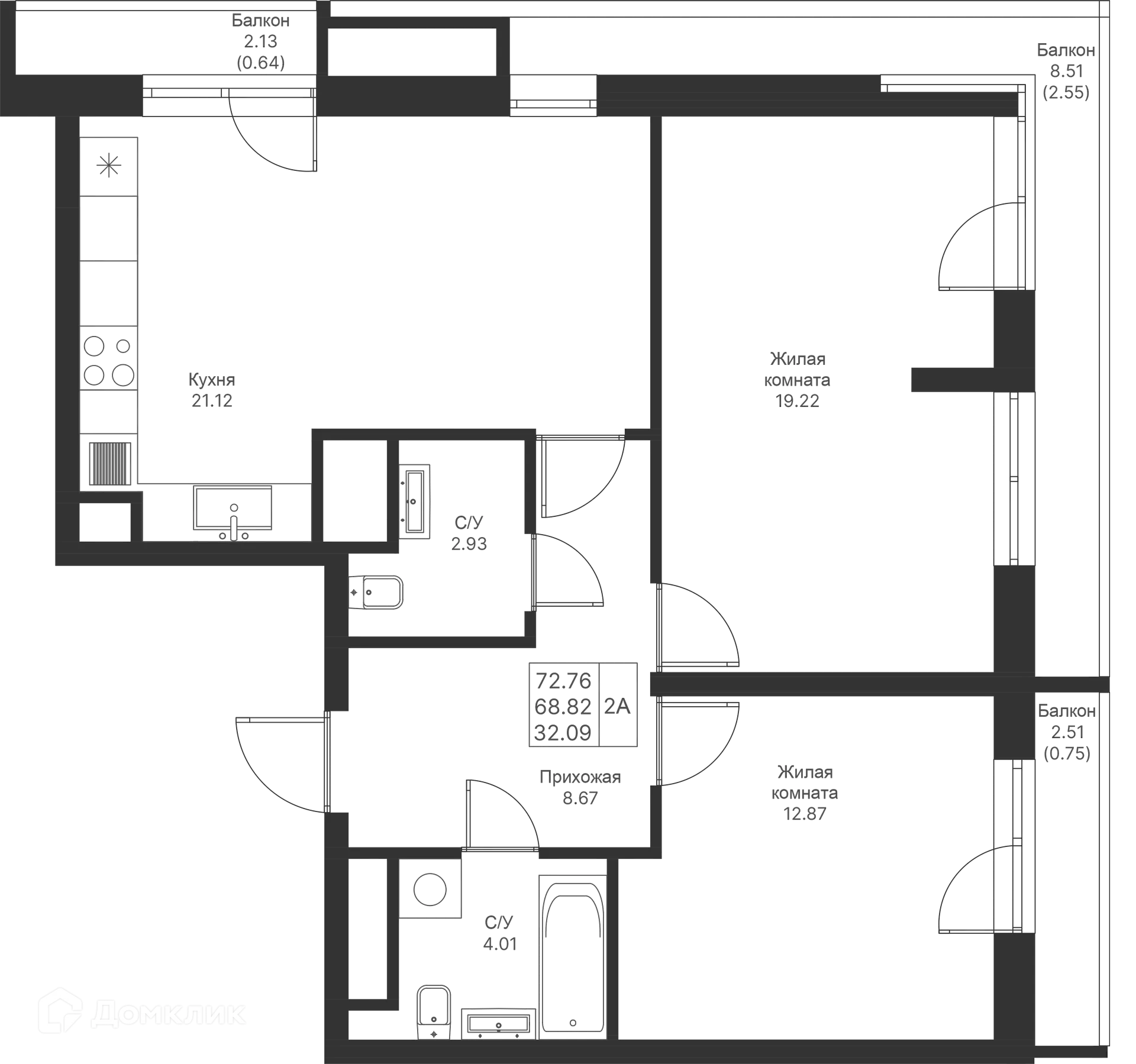 Фото квартиры в ЖК Мой Ритм