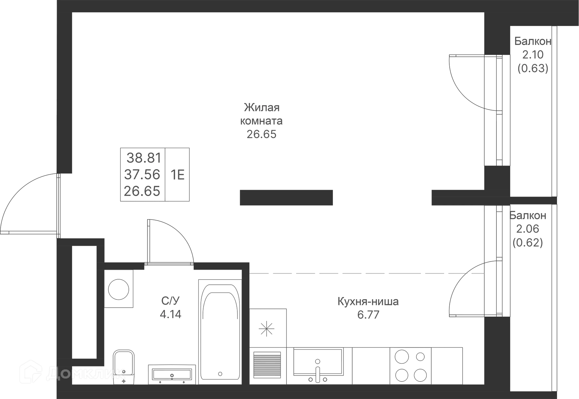 Фото квартиры в ЖК Мой Ритм
