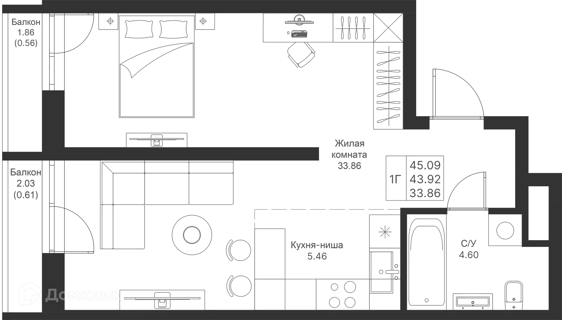 Фото квартиры в ЖК Мой Ритм