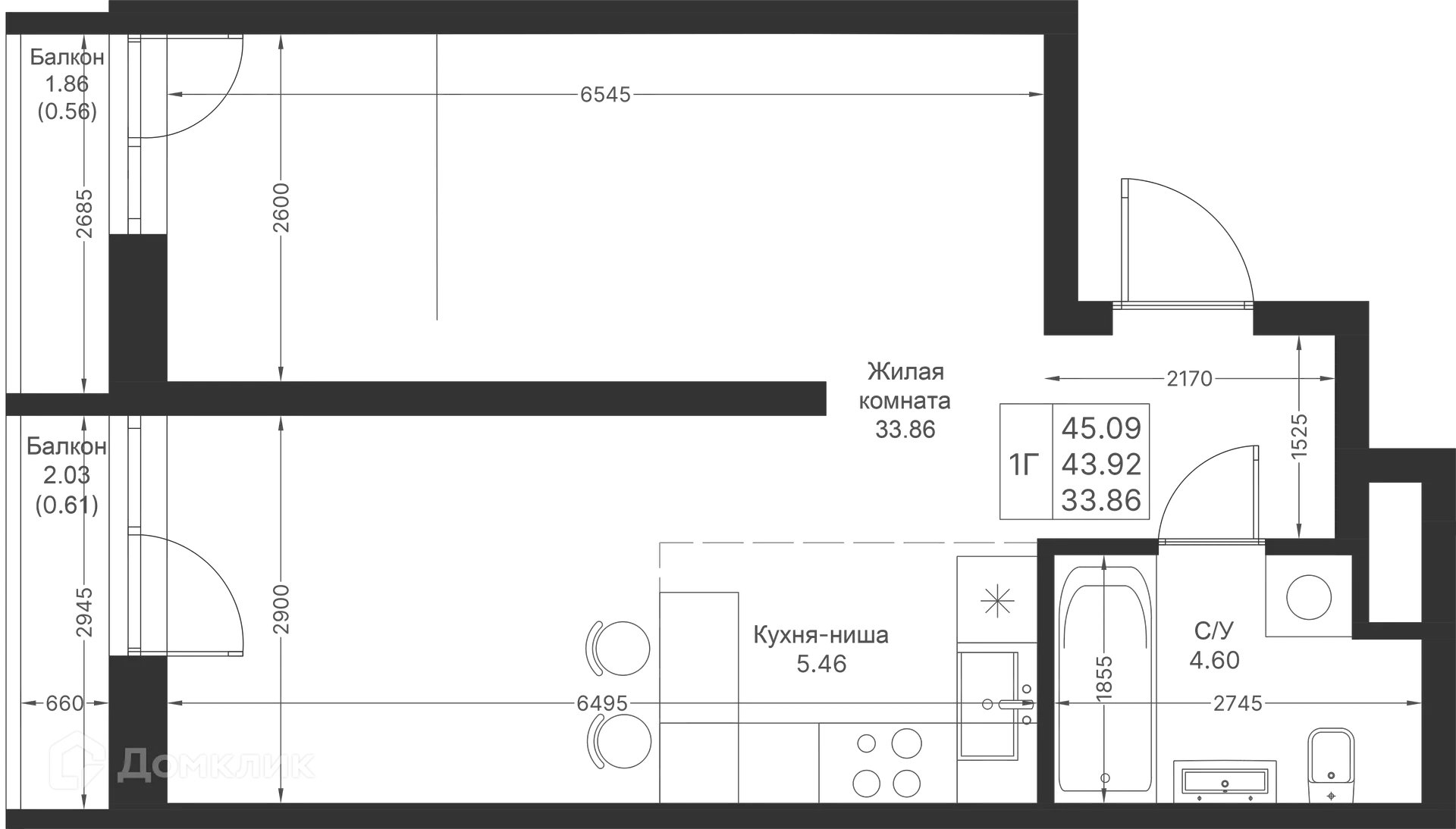 Фото квартиры в ЖК Мой Ритм