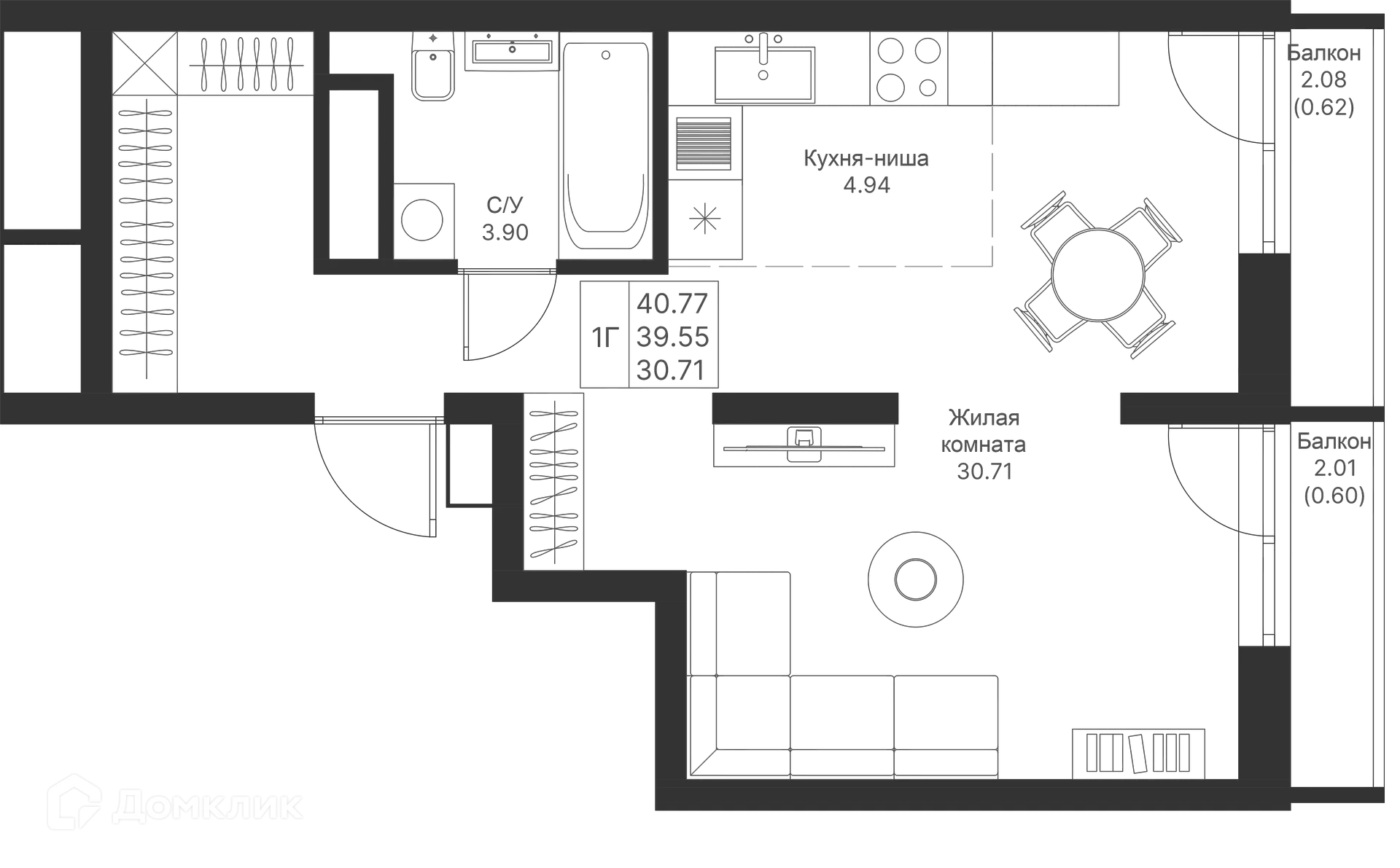 Фото квартиры в ЖК Мой Ритм