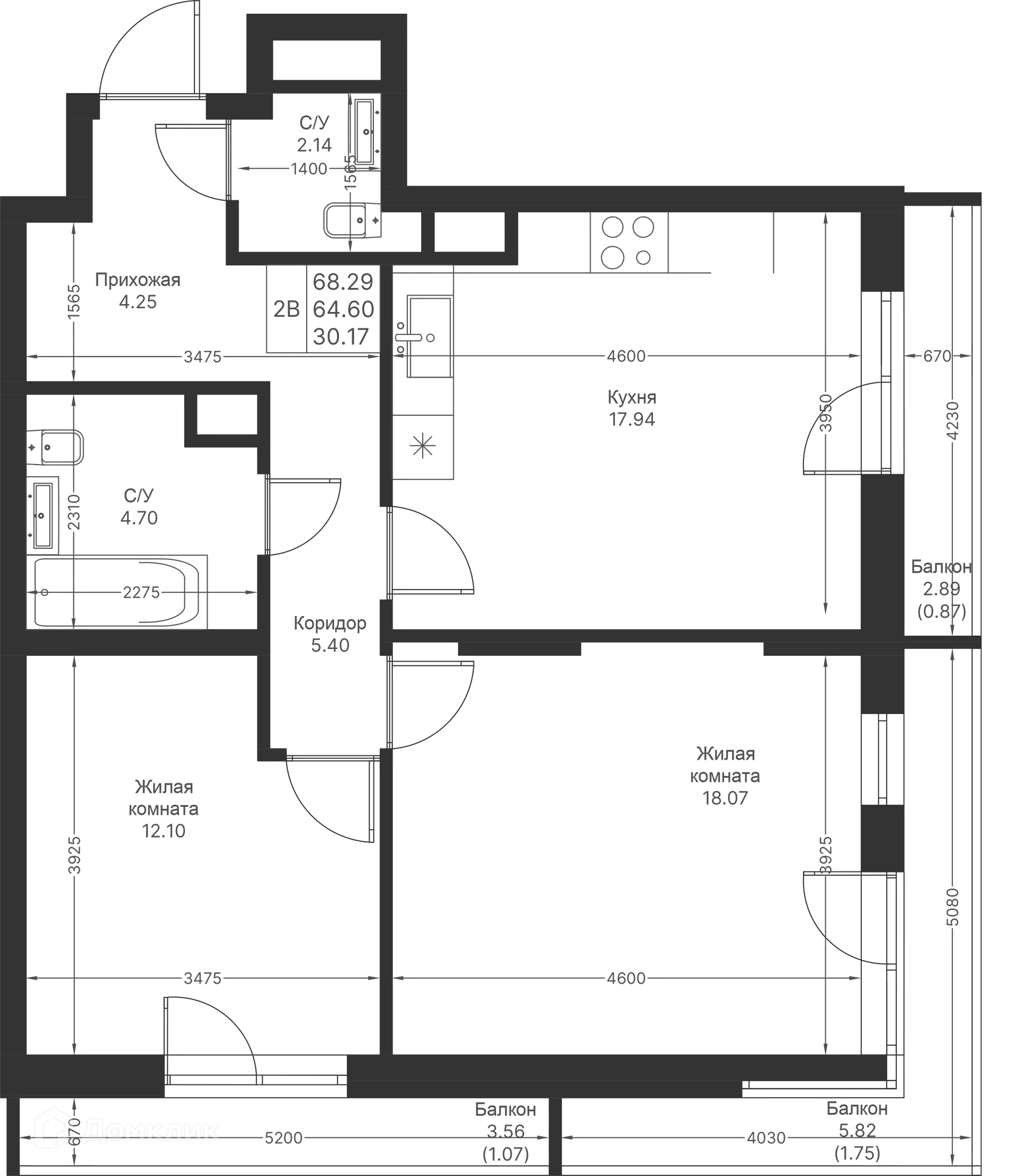 Фото квартиры в ЖК Мой Ритм