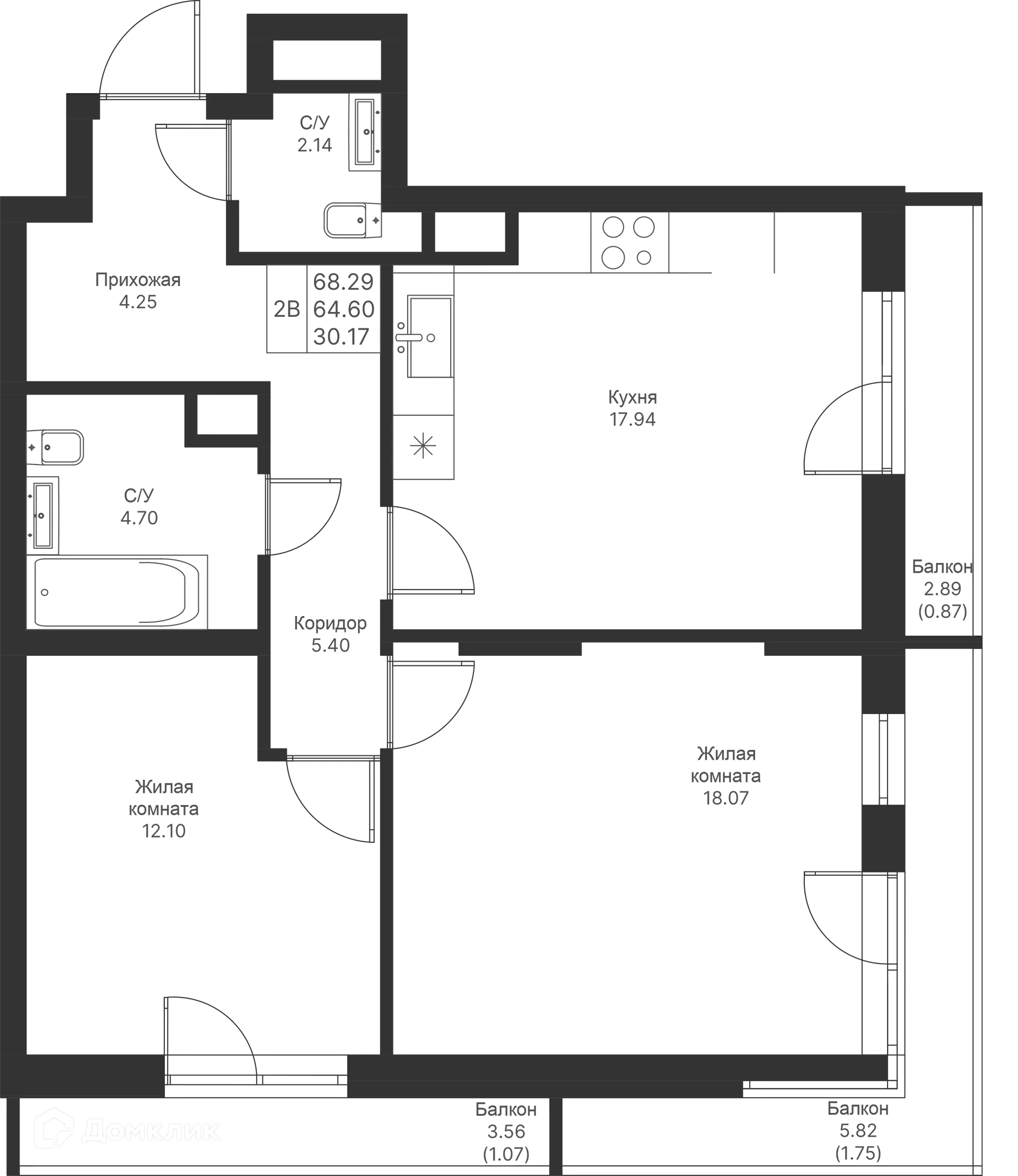 Фото квартиры в ЖК Мой Ритм