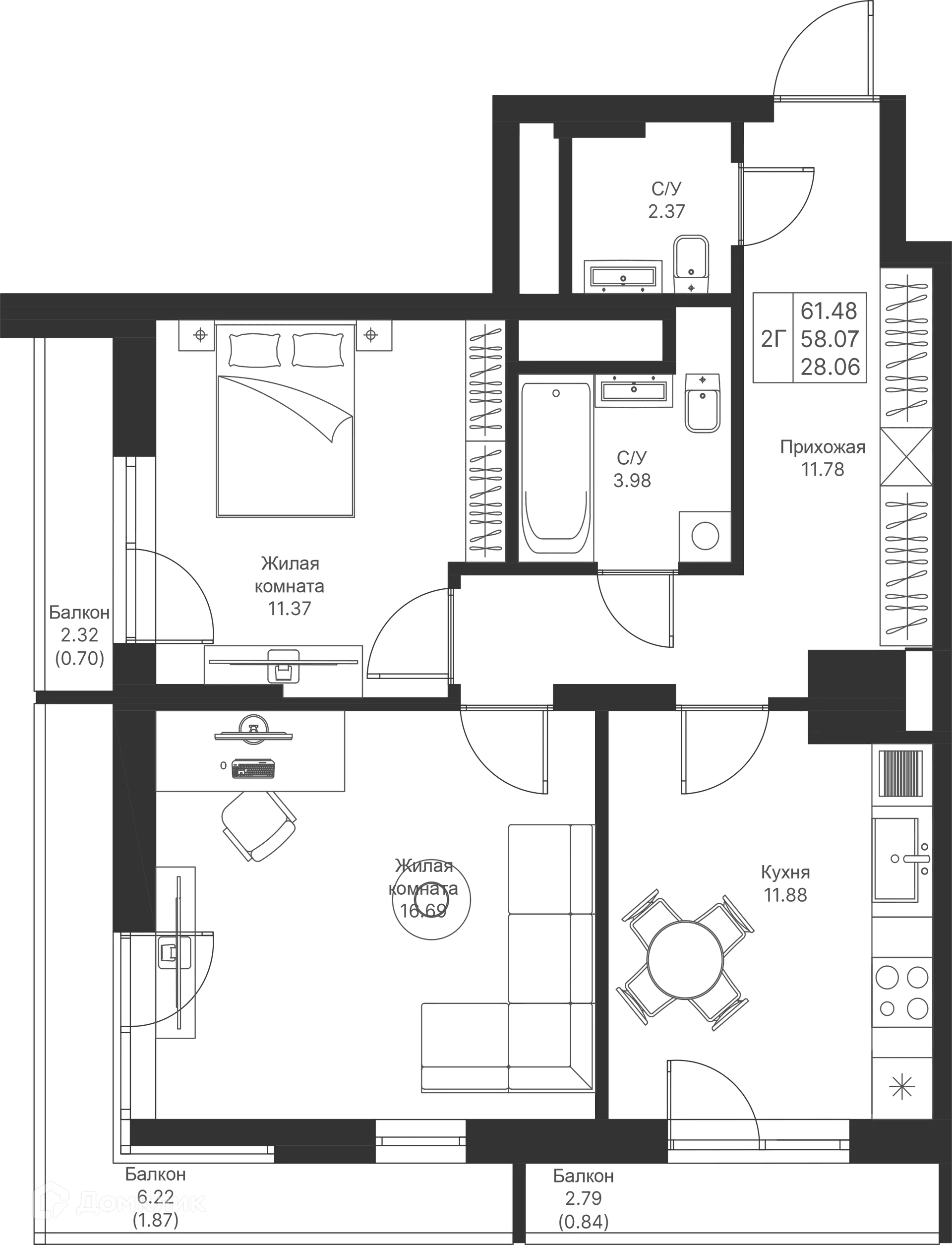 Фото квартиры в ЖК Мой Ритм