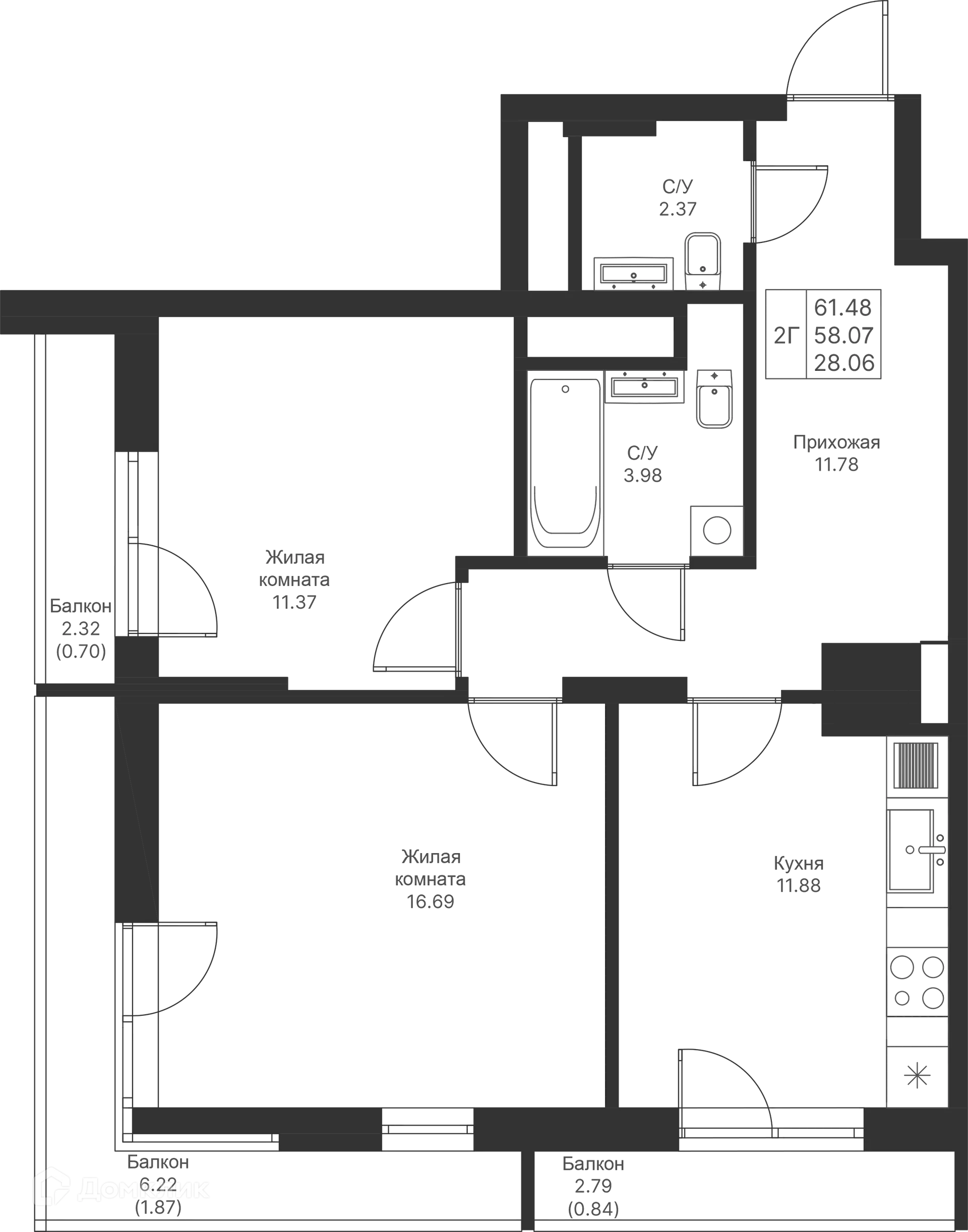 Фото квартиры в ЖК Мой Ритм