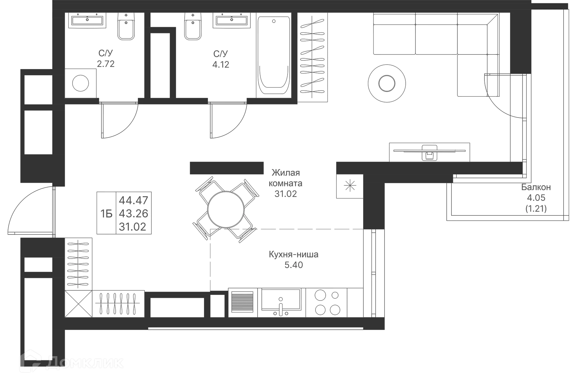 Фото квартиры в ЖК Мой Ритм