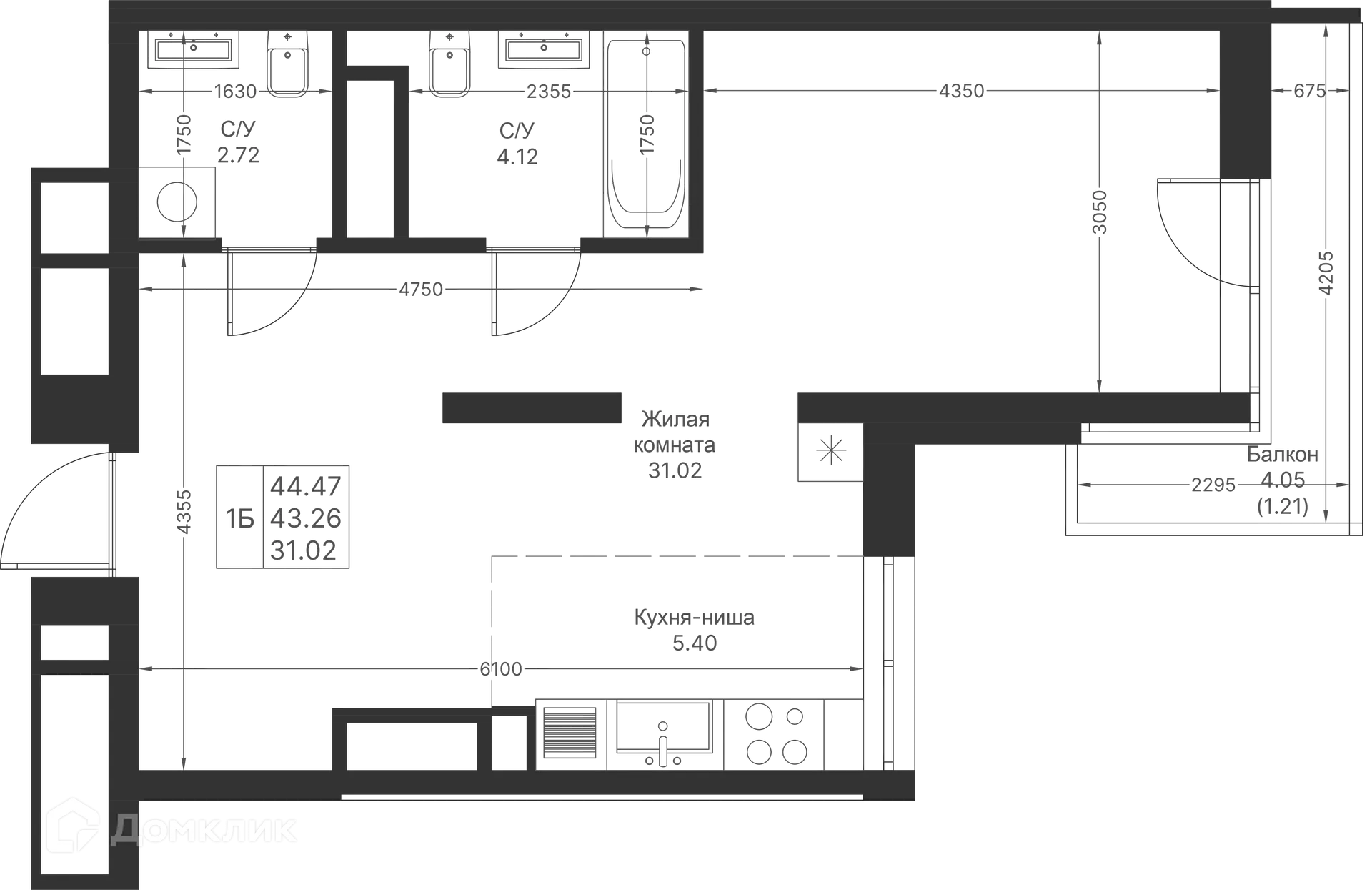 Фото квартиры в ЖК Мой Ритм