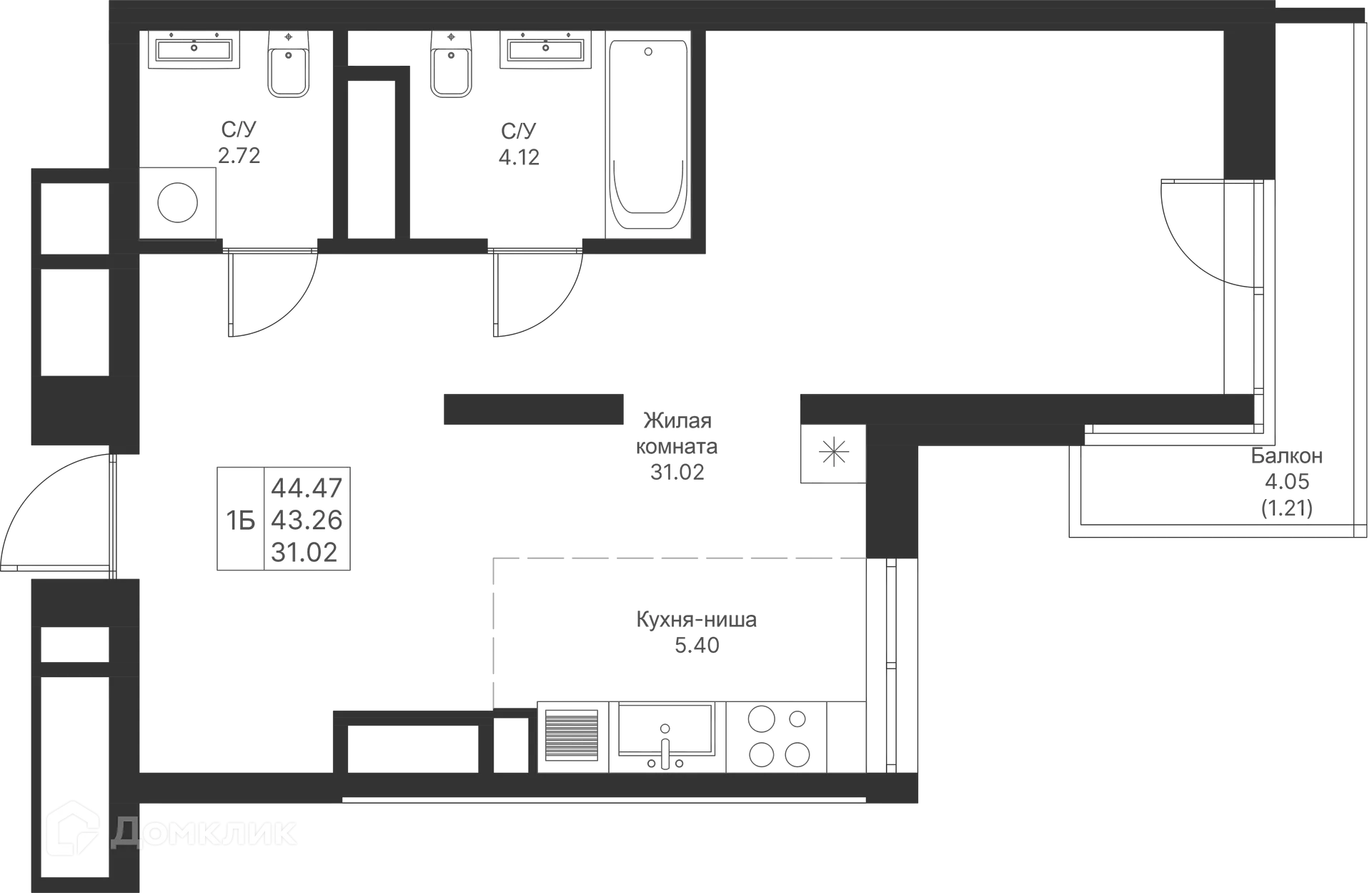 Фото квартиры в ЖК Мой Ритм
