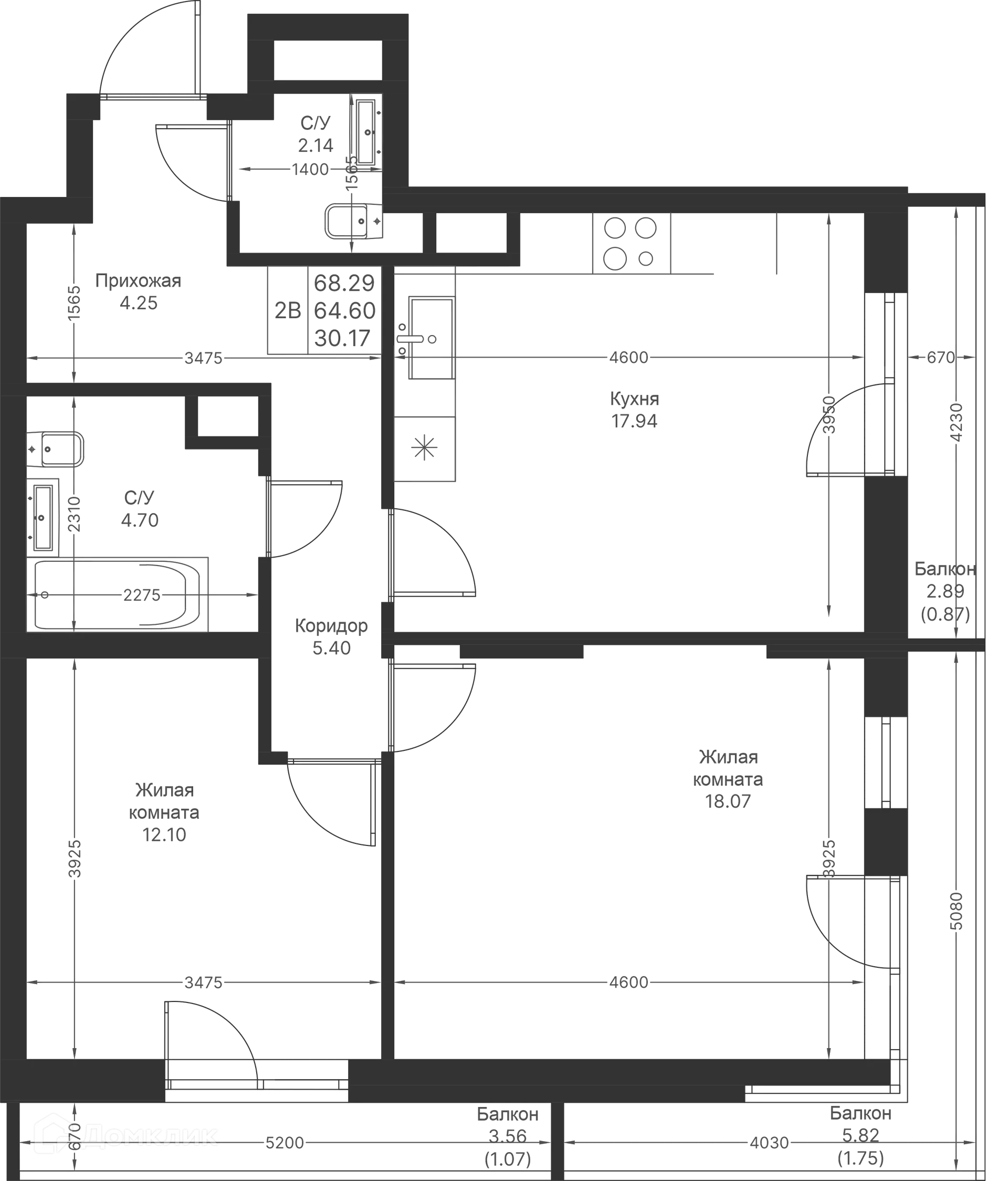 Фото квартиры в ЖК Мой Ритм