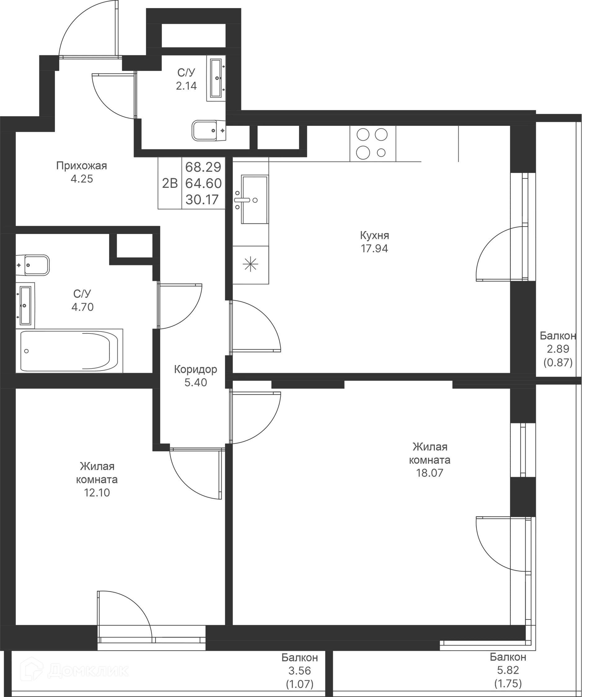 Фото квартиры в ЖК Мой Ритм