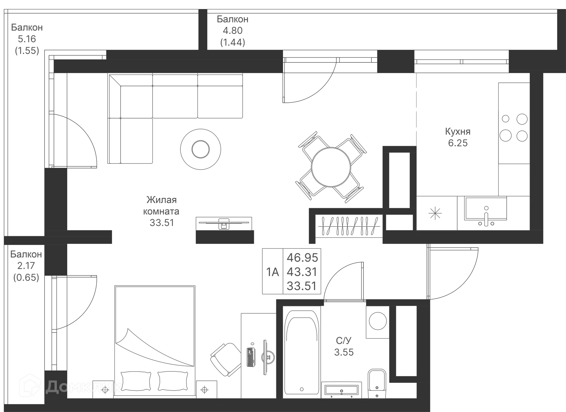 Фото квартиры в ЖК Мой Ритм