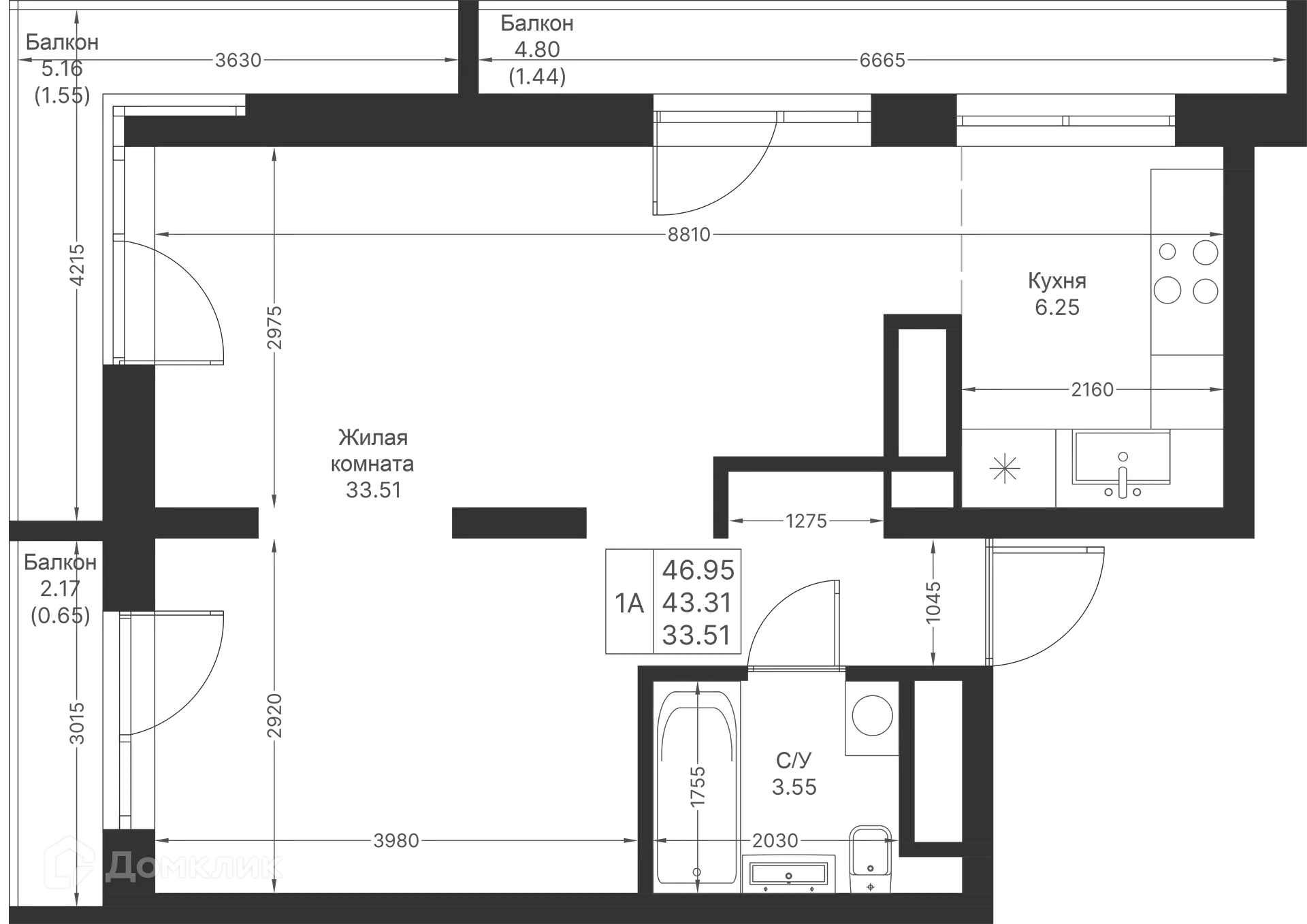 Фото квартиры в ЖК Мой Ритм