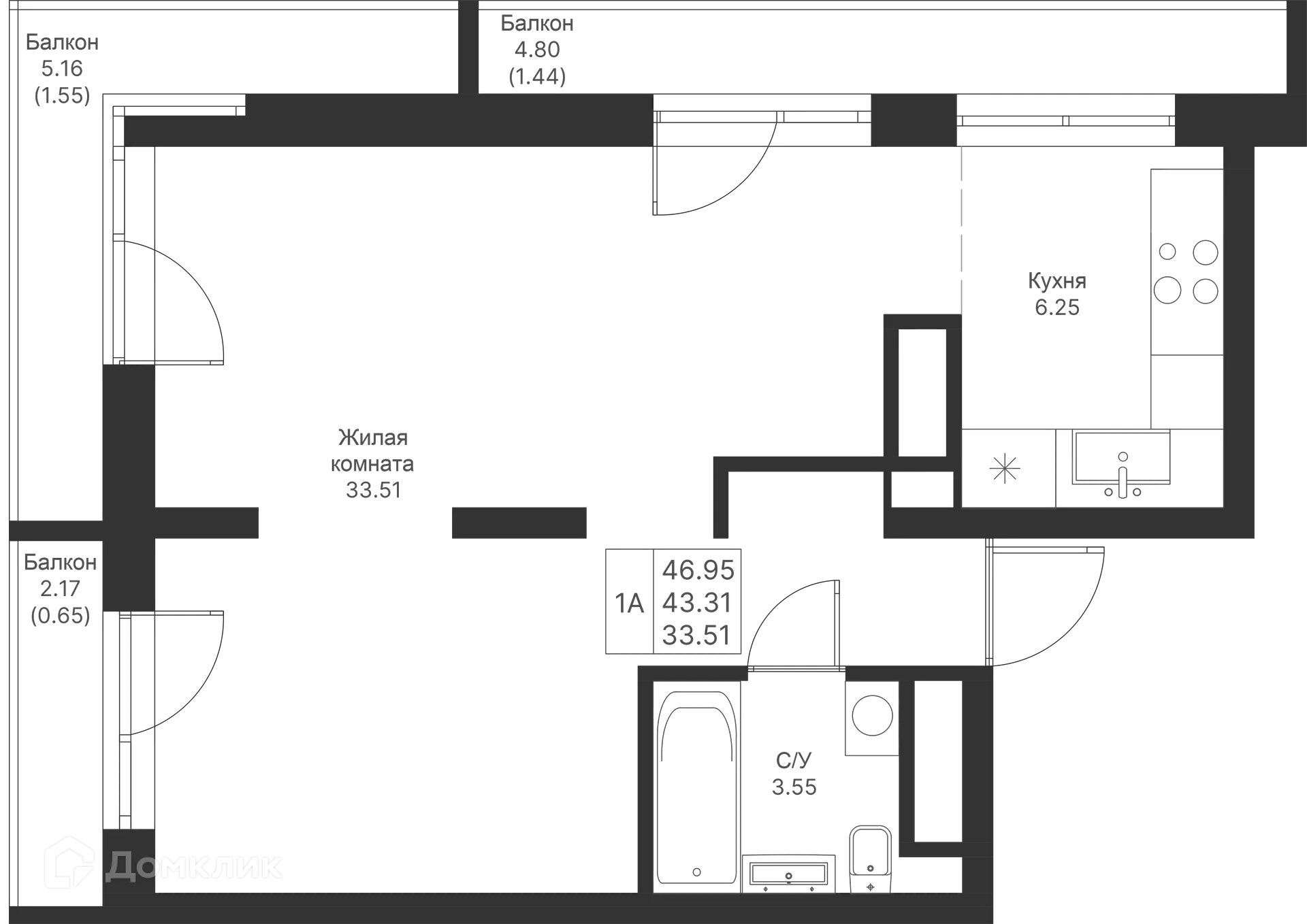 Фото квартиры в ЖК Мой Ритм