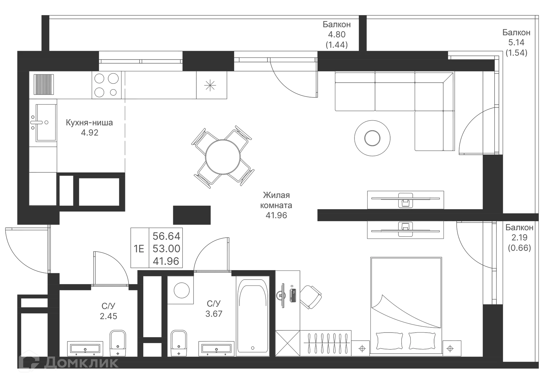 Фото квартиры в ЖК Мой Ритм