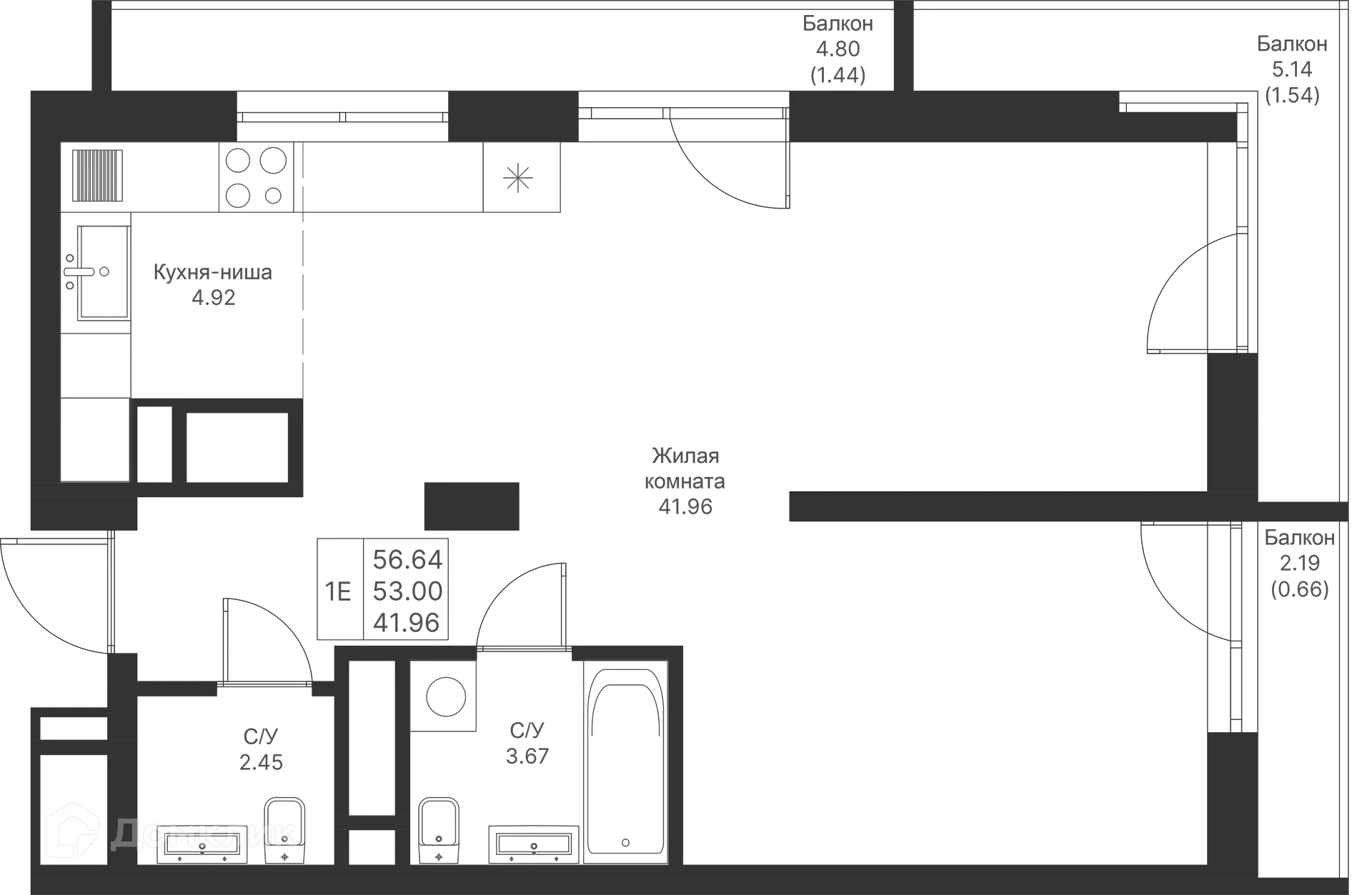 Фото квартиры в ЖК Мой Ритм