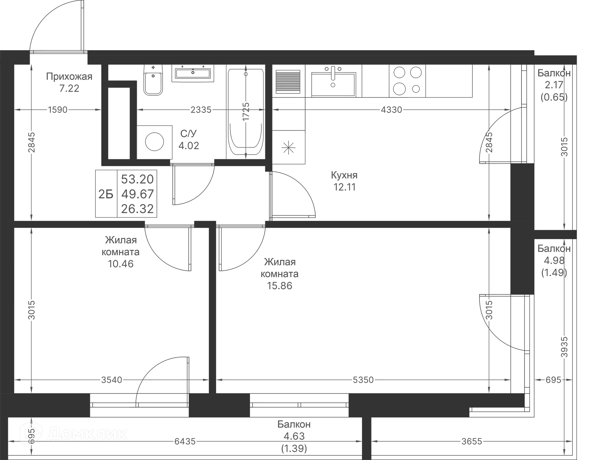 Фото квартиры в ЖК Мой Ритм
