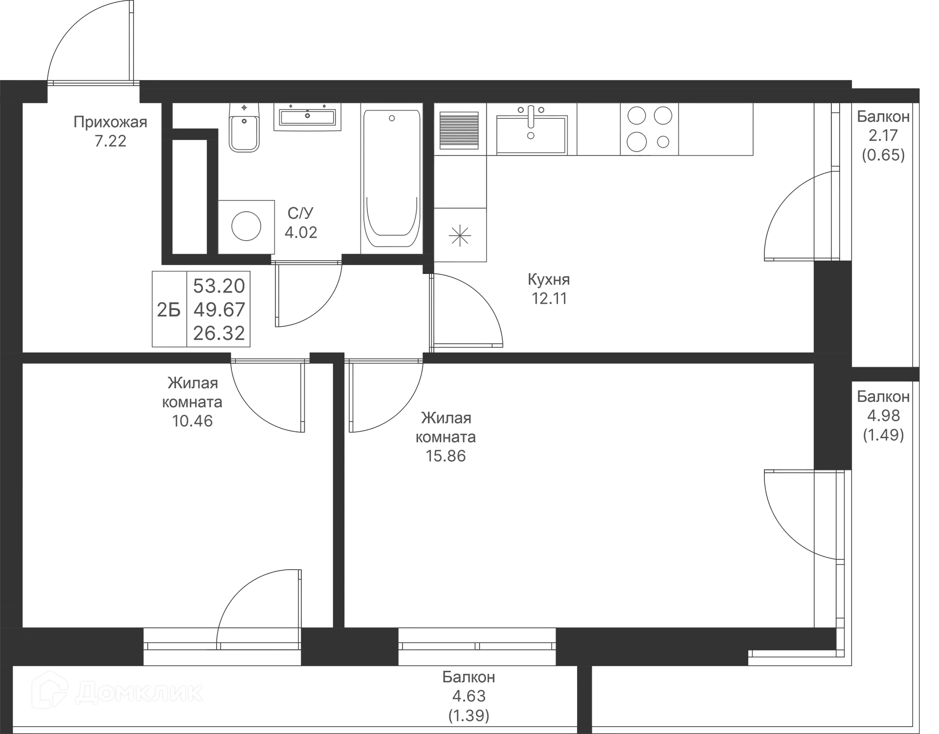 Фото квартиры в ЖК Мой Ритм