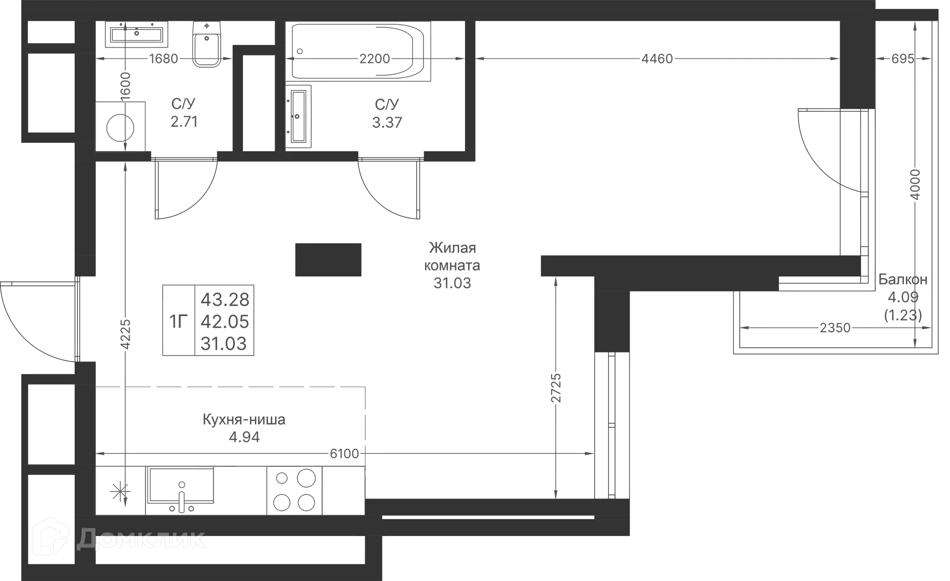Фото квартиры в ЖК Мой Ритм