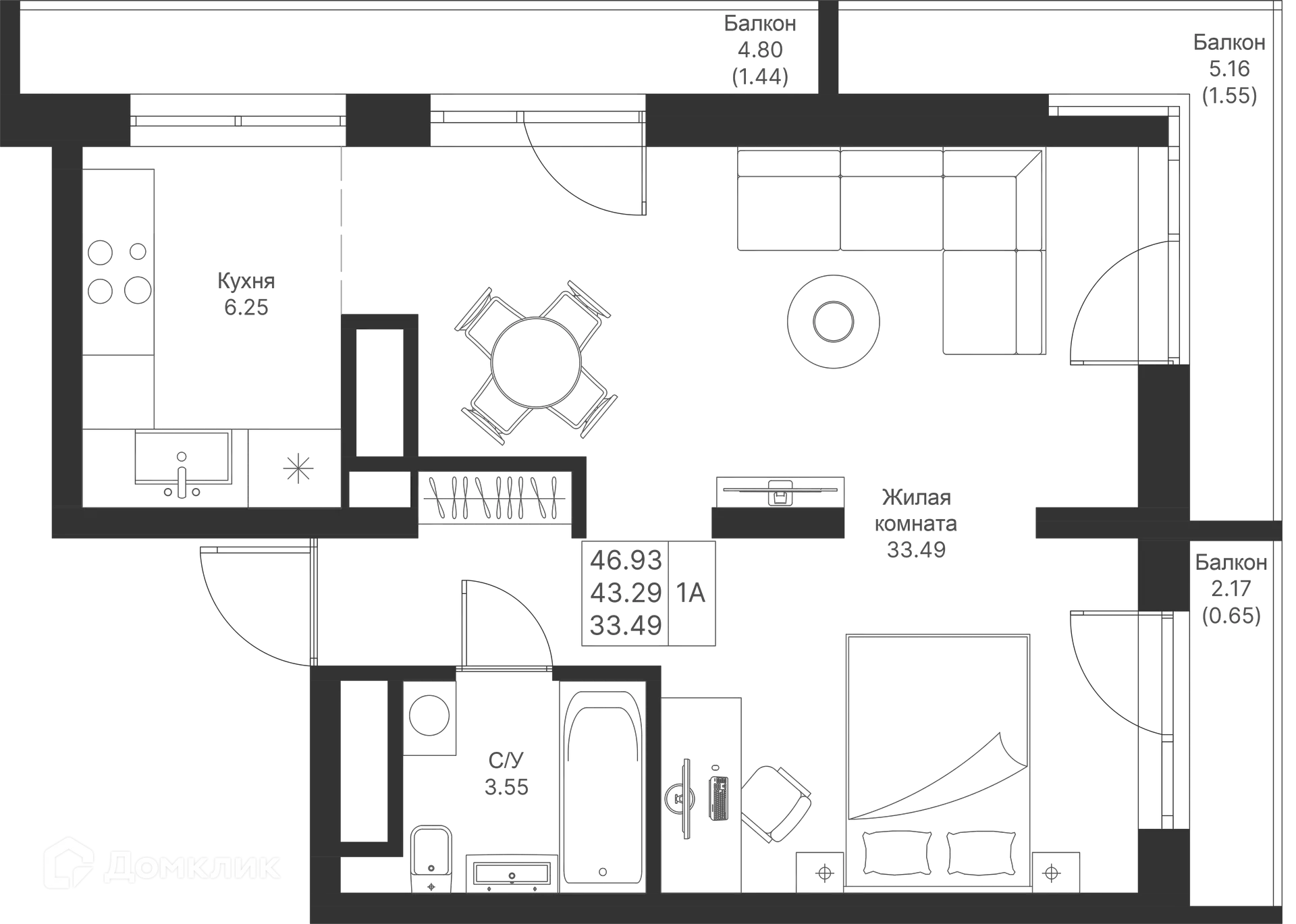 Фото квартиры в ЖК Мой Ритм
