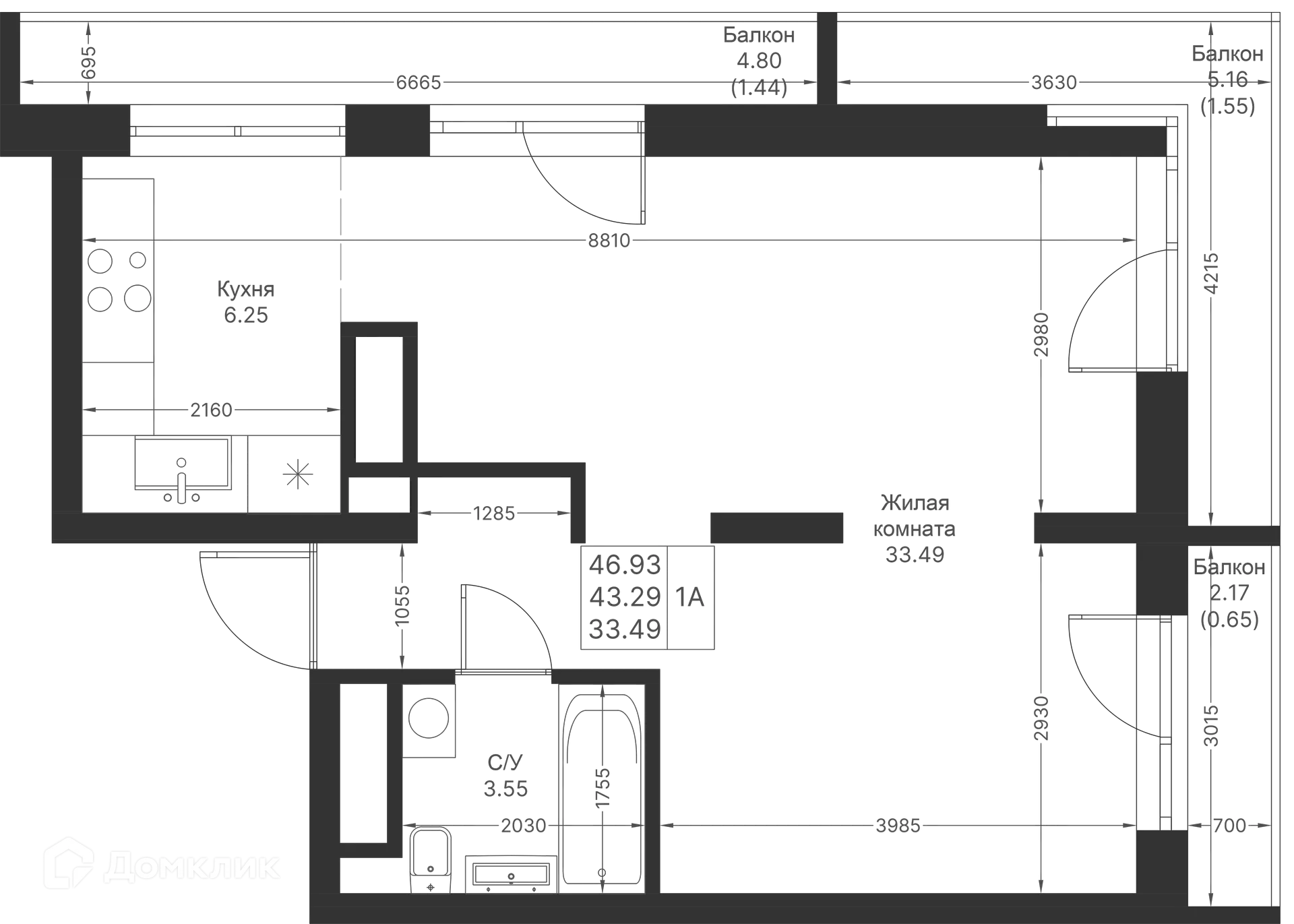 Фото квартиры в ЖК Мой Ритм