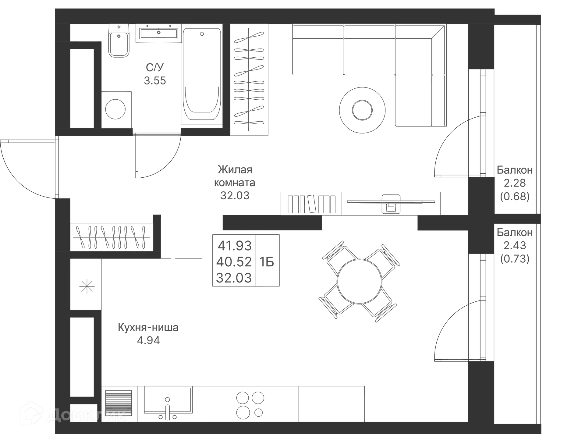 Фото квартиры в ЖК Мой Ритм